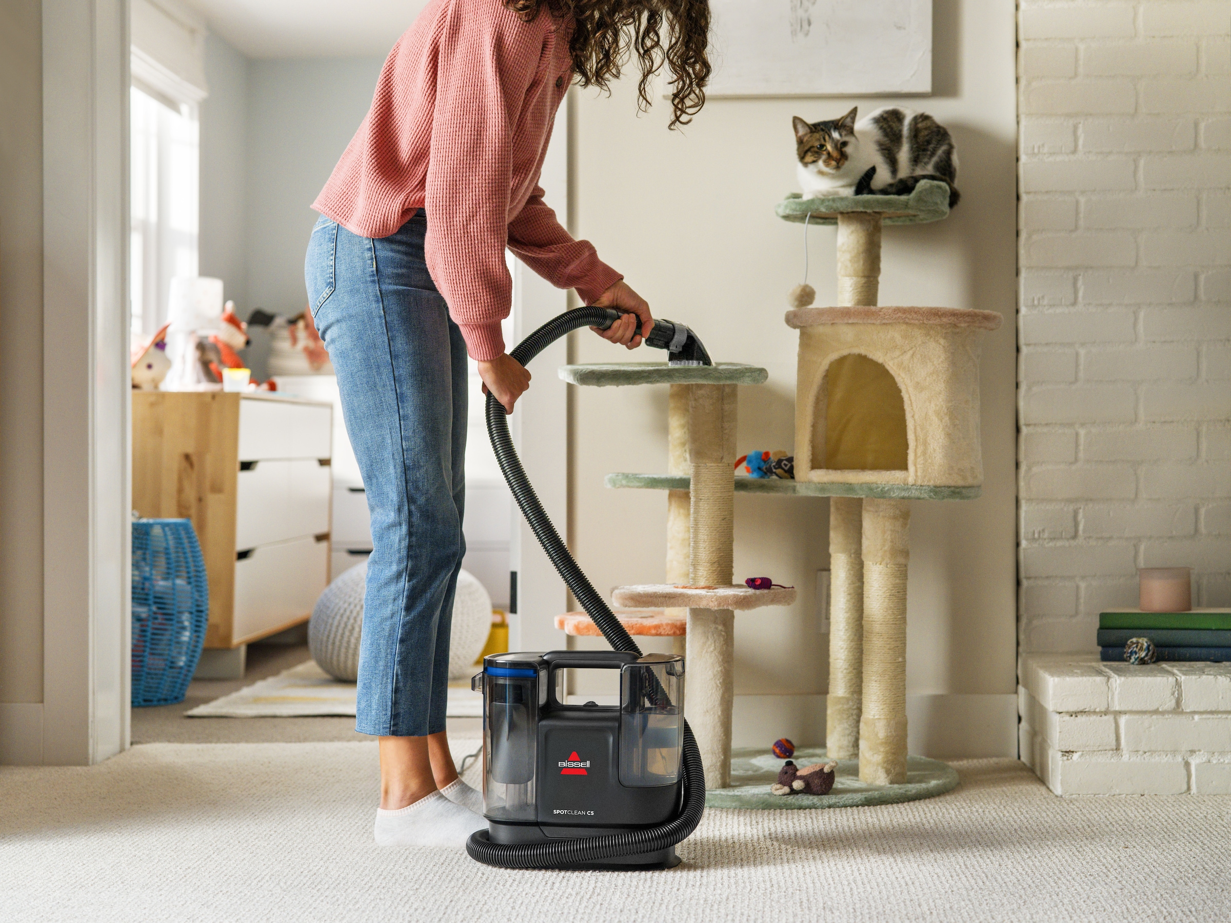 Bissell Wasch-Sauger »3928N, SpotClean C5 Select, leistungsstark, klein, Dual-Tank«, >15kPa, Selbstreingung, reinigt Flecken auf Teppich, Polster, Autositz