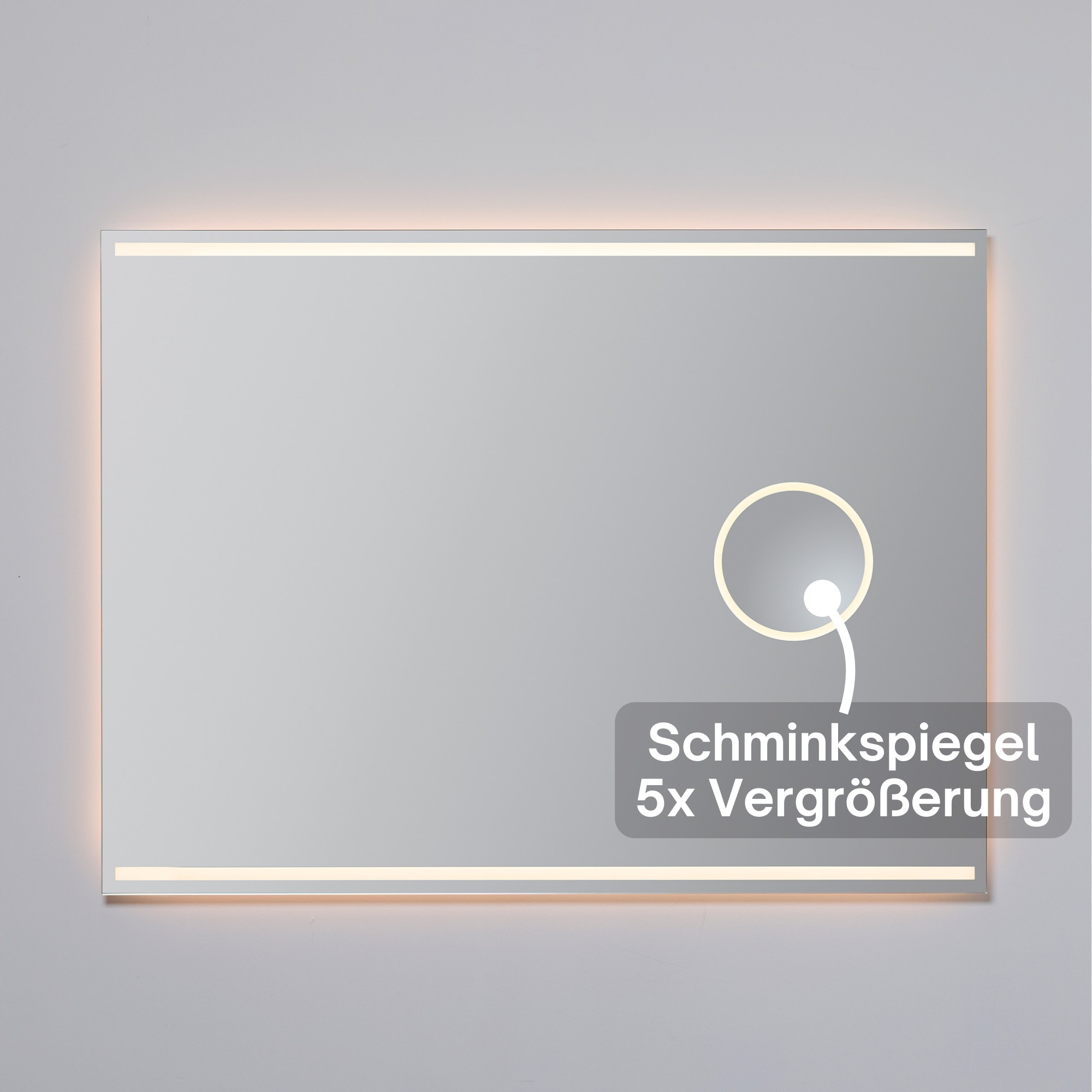 Loevschall Badspiegel »Focus, Spiegel mit Beleuchtung, Integrierter Schmink günstig online kaufen