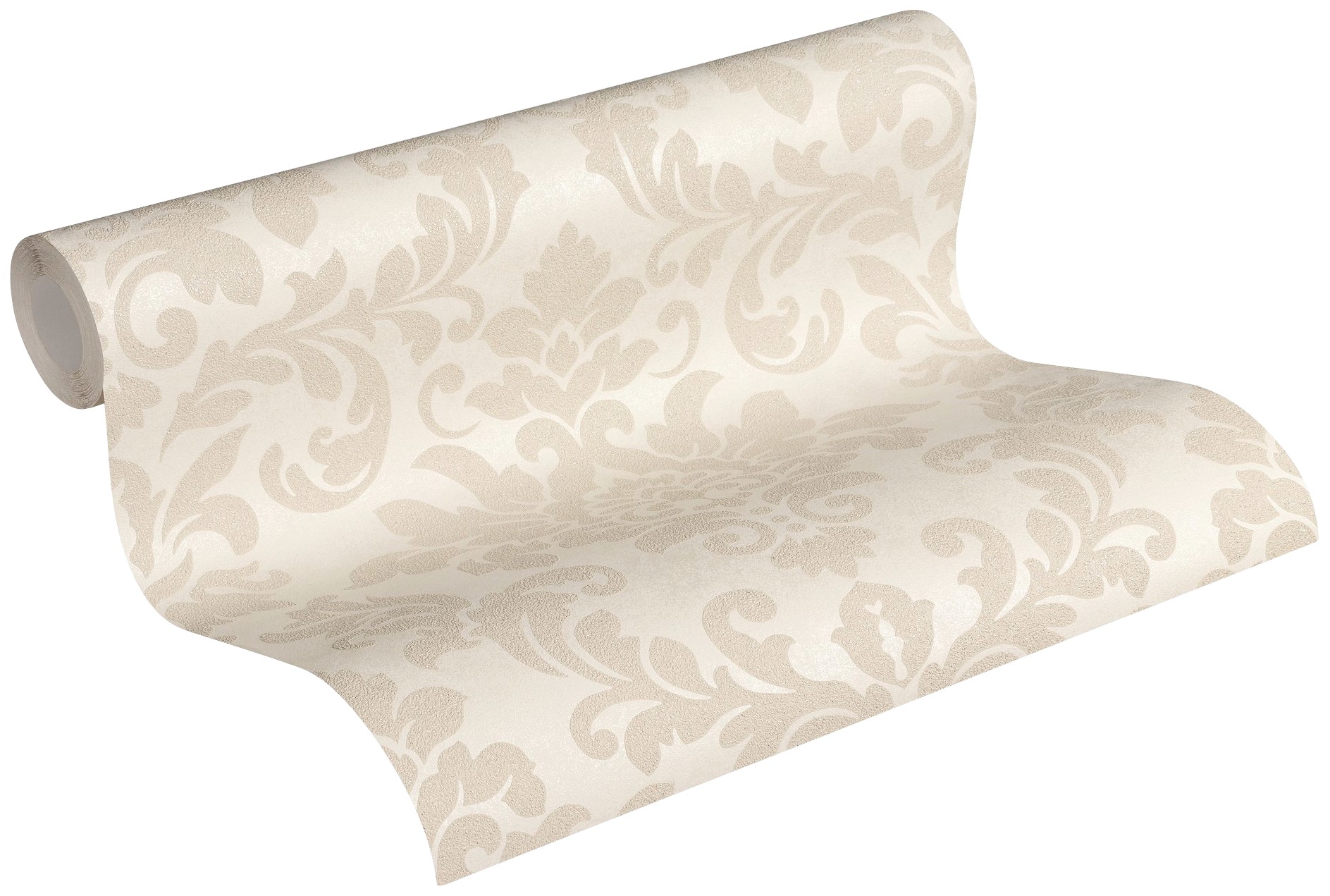 living walls Vliestapete »Trendwall mit Ornamenten barock«, Barock-ornamental-gemustert, Glitzertapete Ornament Tapete Barock Tapeten Wohnzimmer Schlafzimmer