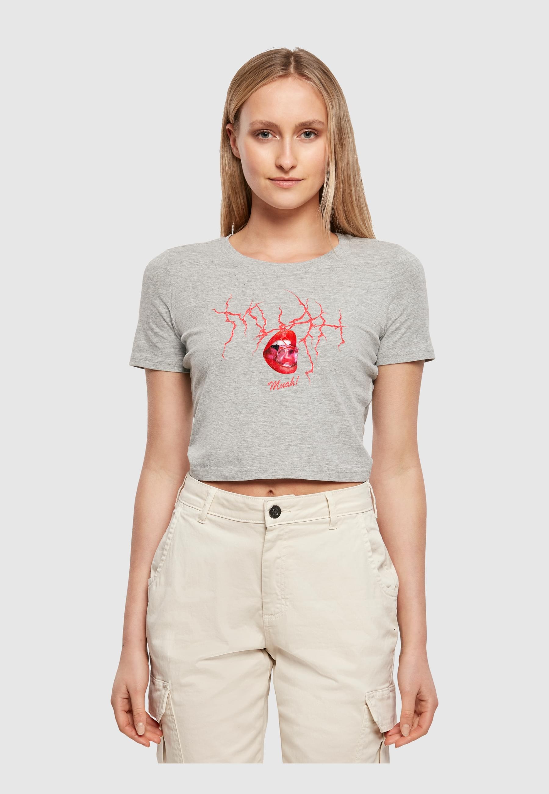 Miss Tee T-Shirt »Miss Tee Damen Muah Cropped Tee« 1 Stk.