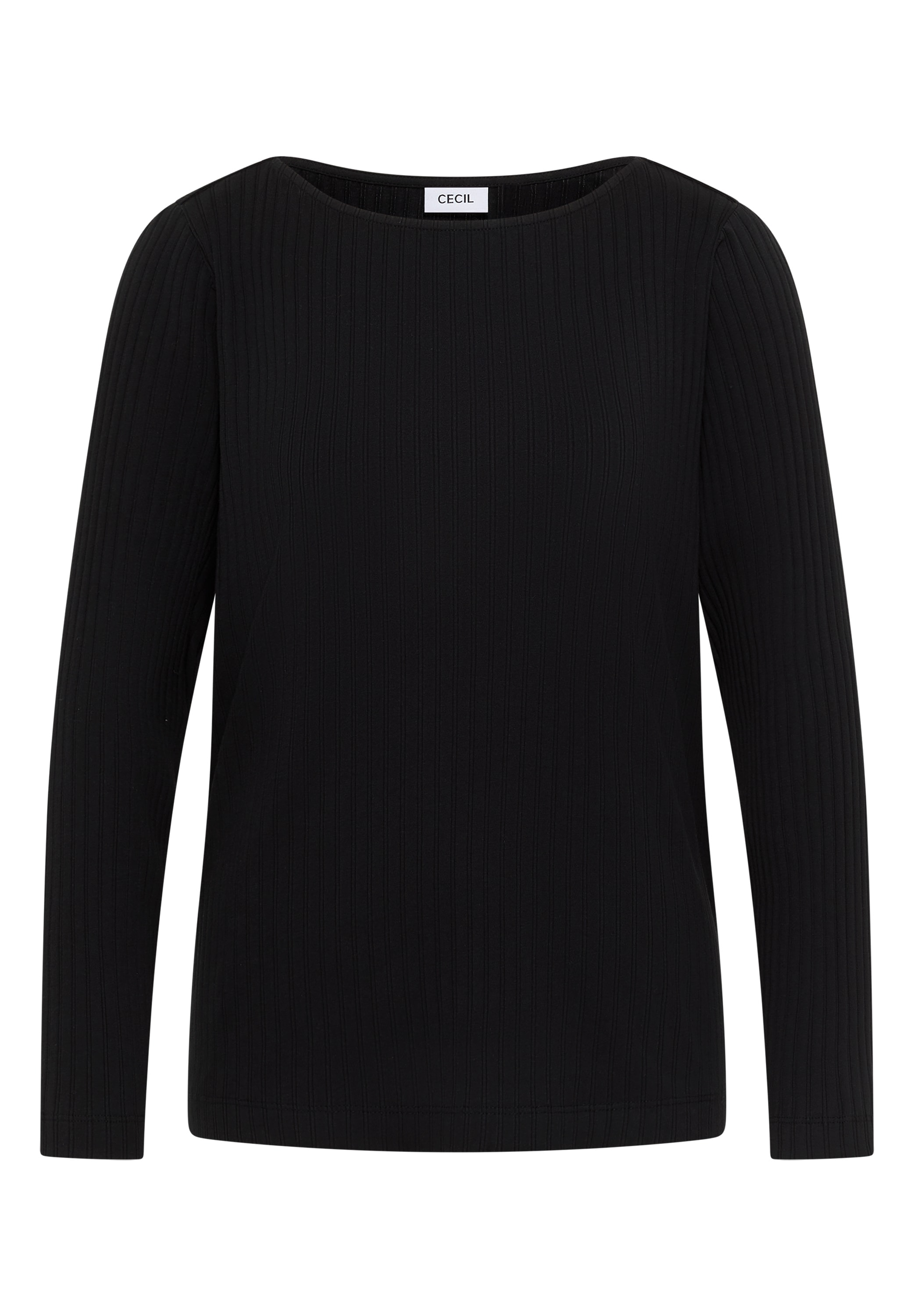 Cecil Langarmshirt mit Ripp-Struktur