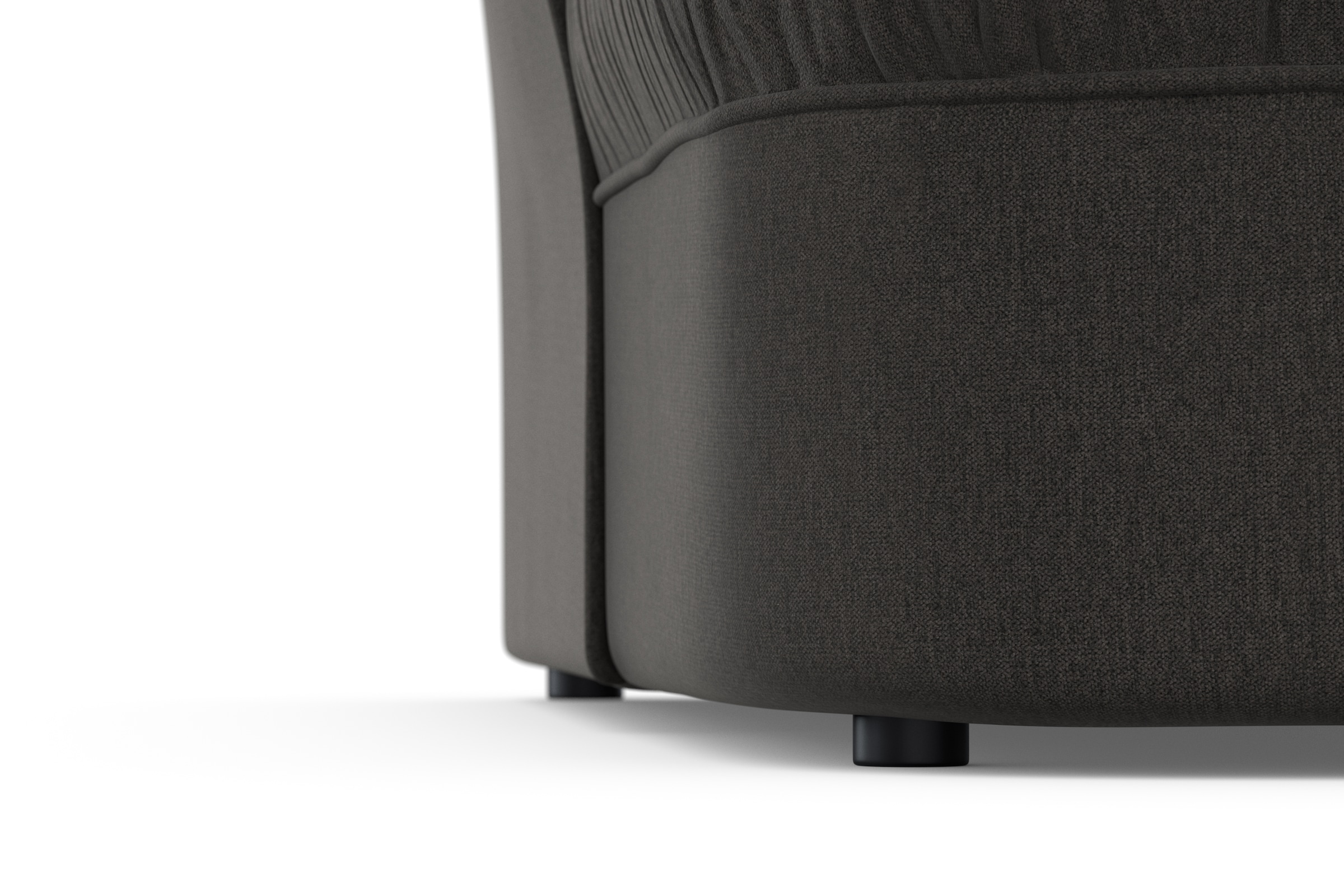 DOMO collection Ecksofa »Pegnitz, elegante Rückensteppung, kompakte Stellmaße 238/141cm, L-Form«, wahlweise mit Bettfunktion