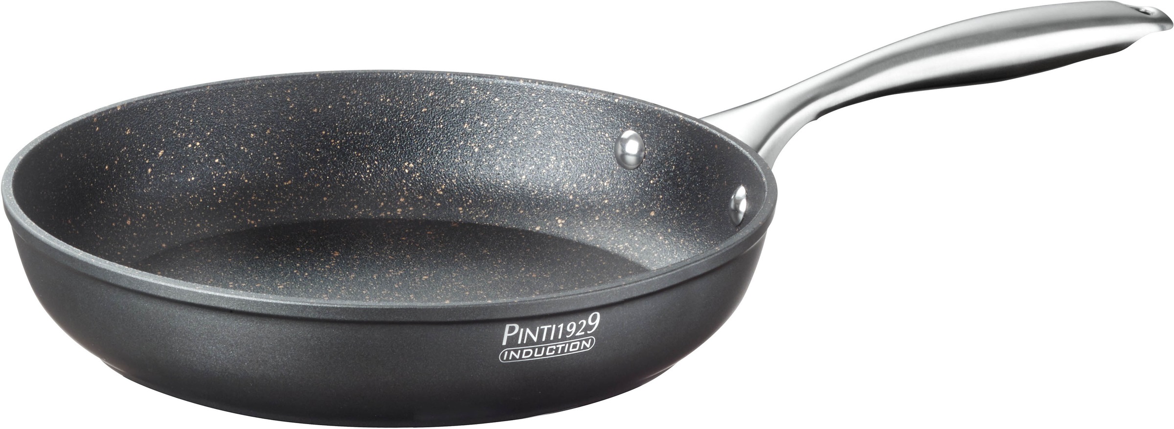 PINTINOX Bratpfanne »ST1«, Aluminium, (Set), 3-lagige Antihaftbeschichtung, Induktionsgeeignet, inkl. Glasdeckel
