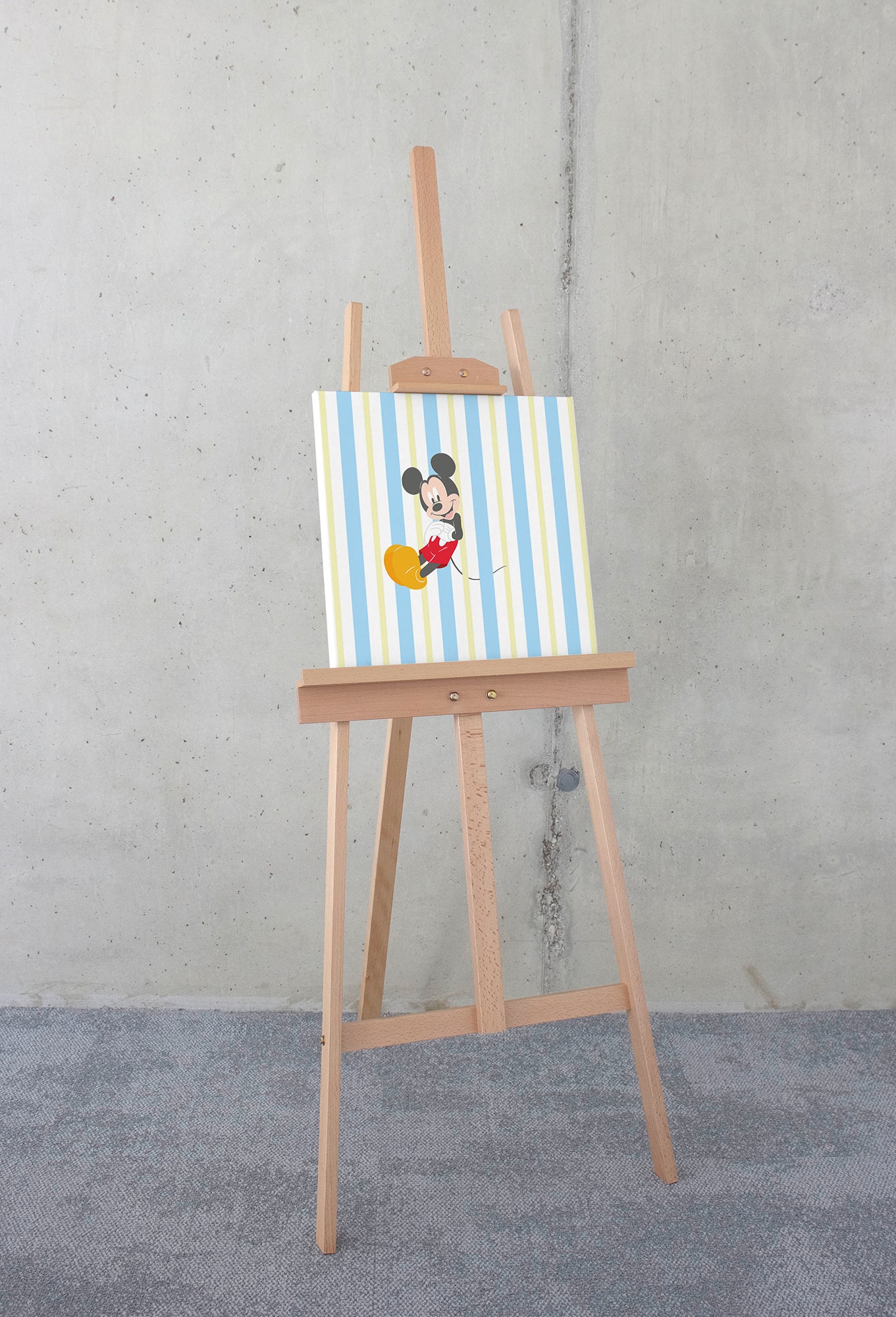 Komar Leinwandbild »Mickey Sweet Dreams - Größe 40 x 40 cm«, Natur, (1 St.), Keilrahmenbild mi Echtholzrahmen