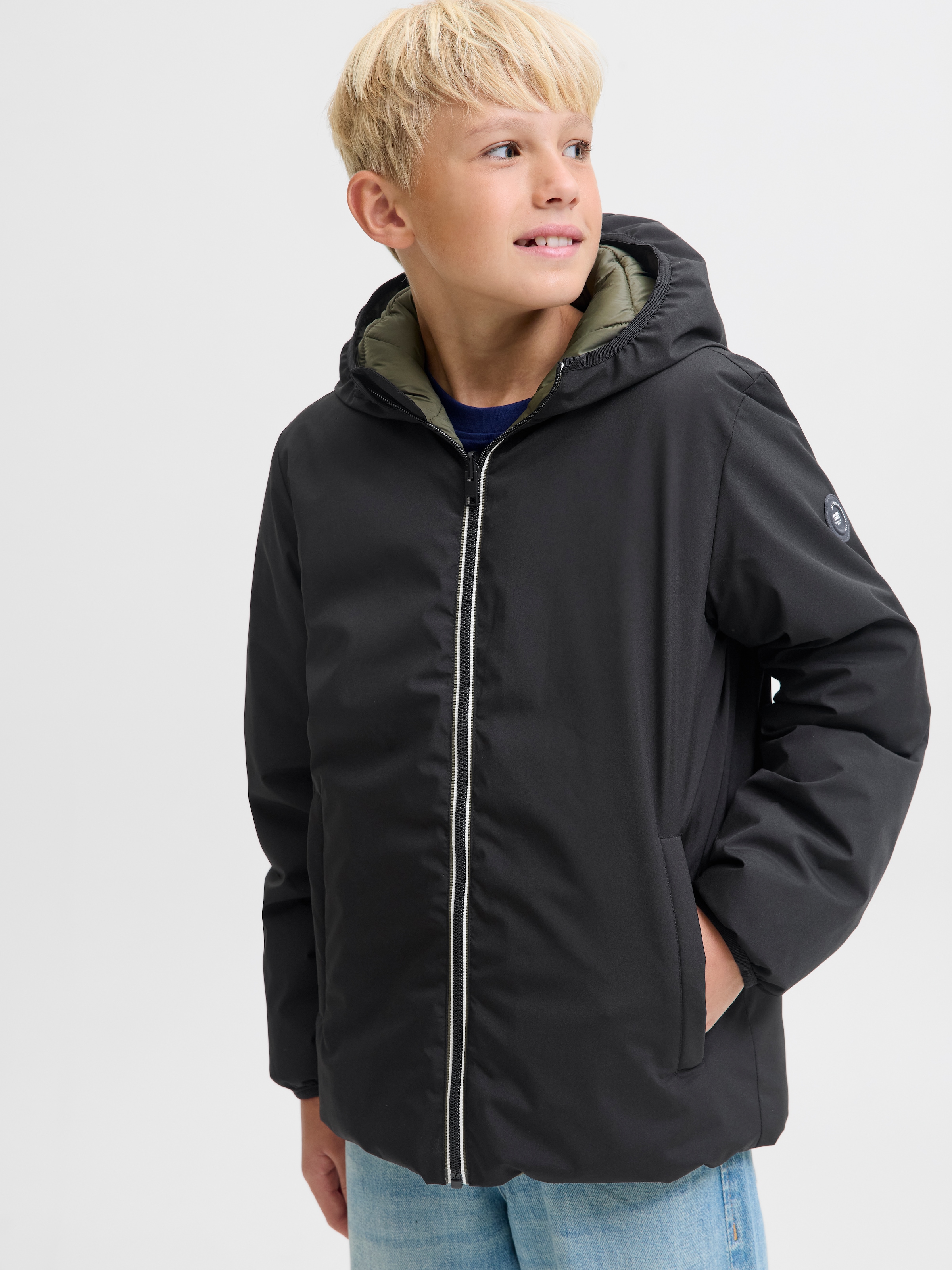 Jack & Jones Junior Outdoorjacke »JJEBROOK REVERSIBLE JACKET SN JNR«, mit Kapuze