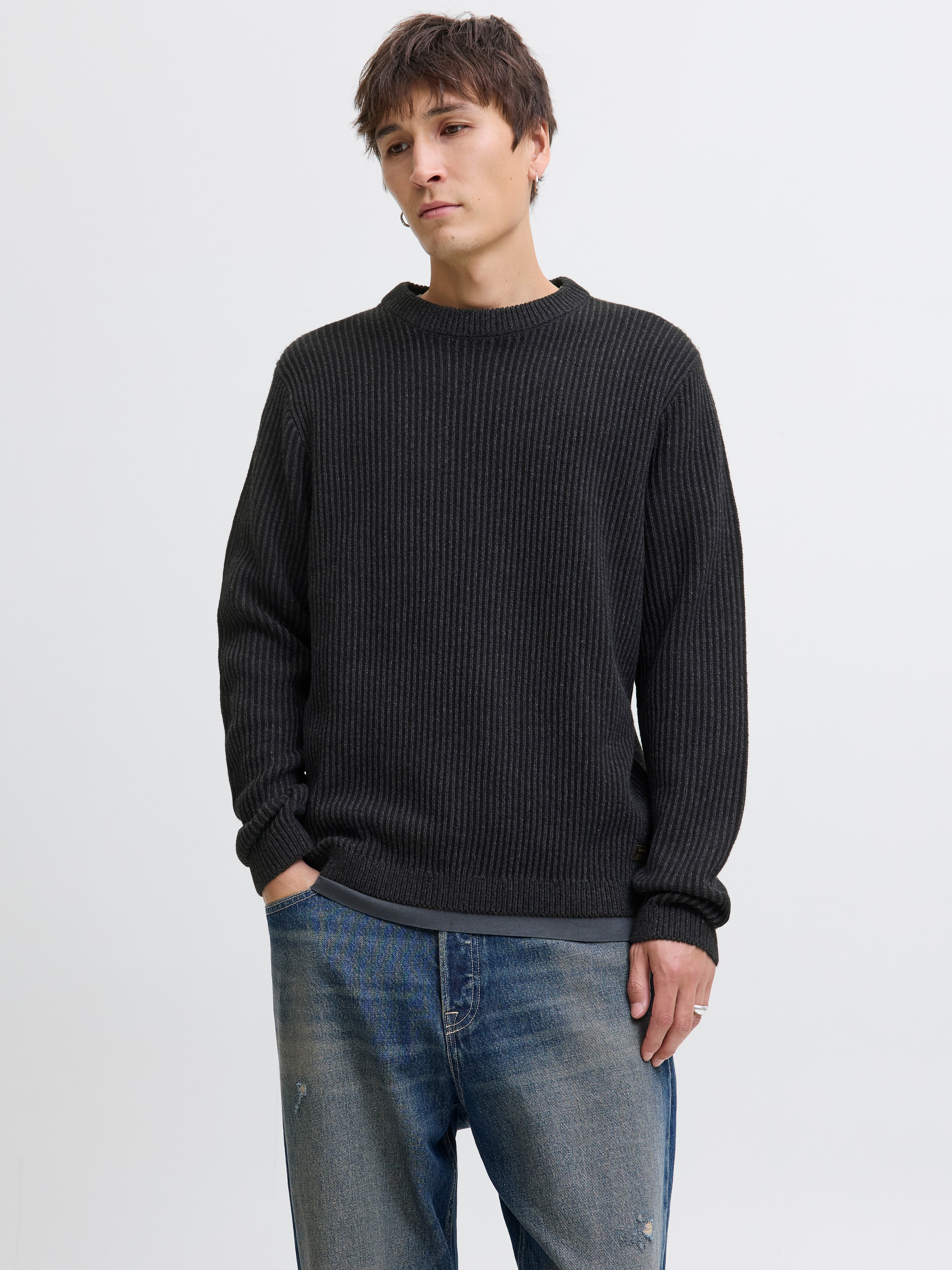 Jack & Jones Strickpullover »JJEDOVER KNIT CREW NECK SN«