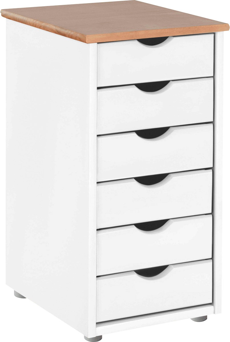 INOSIGN Kommode »Gava«, aus massivem Kiefernholz, mit Stauraummöglichkeiten, Breite 39 cm