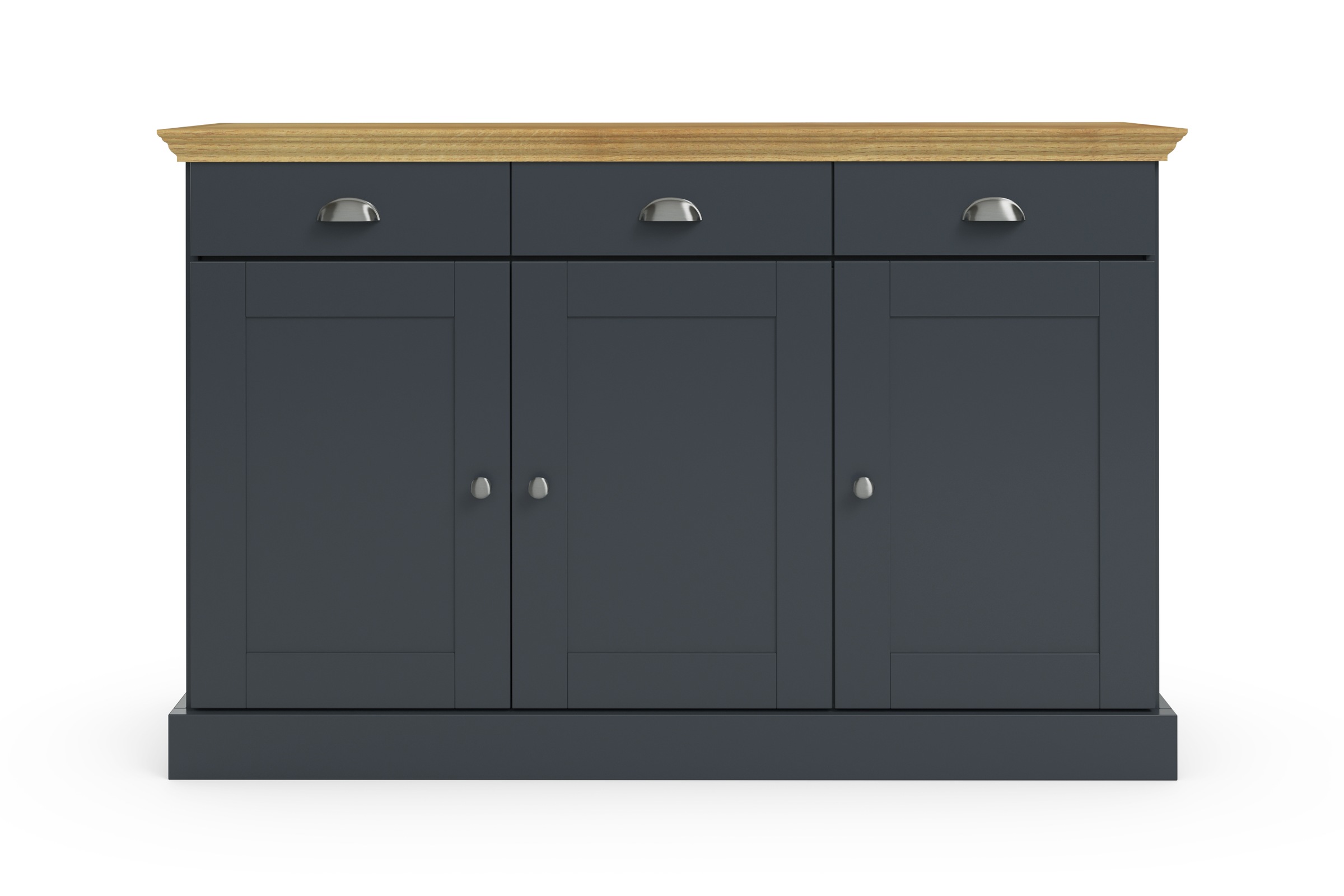 Home affaire Sideboard »Motala«, Kommode, 3 Schubladen und 2 verstellbare Einlegeböden, Breite 125 cm