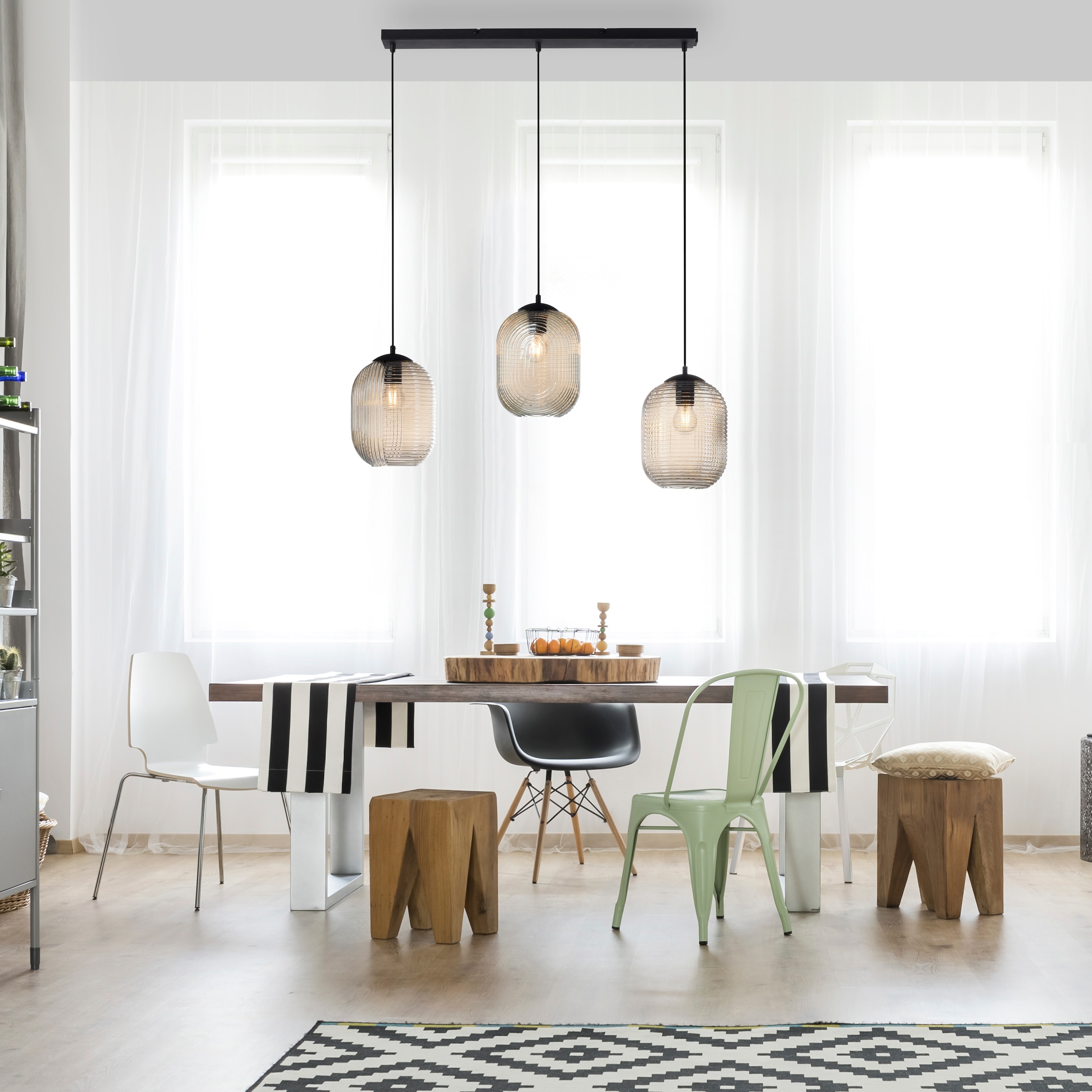 Paul Neuhaus Pendelleuchte »SHITAKE« E27 1 Stk. günstig online kaufen