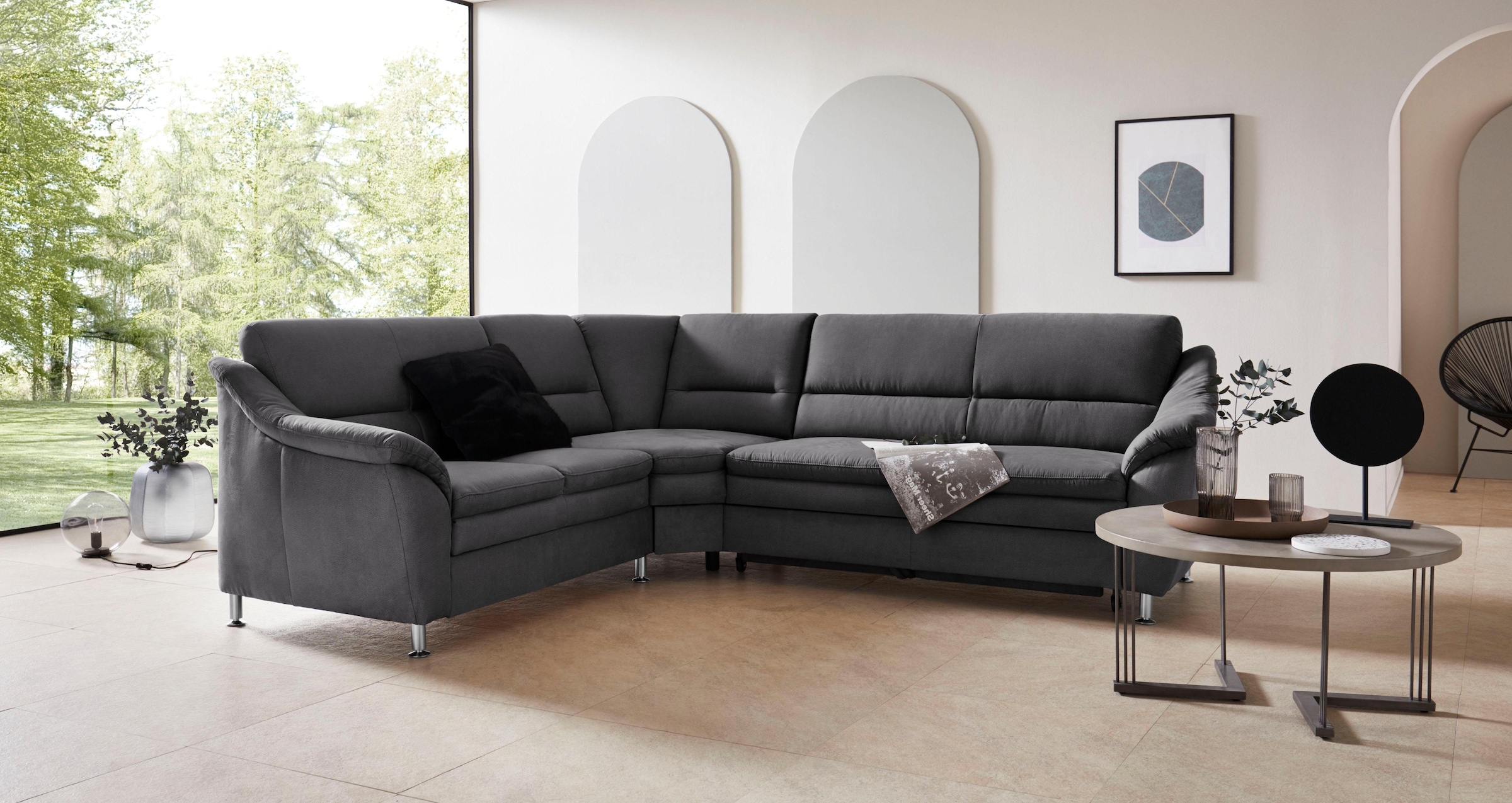 Places of Style Ecksofa »Cardoso L-Form«, mit Trapezecke für mehr Sitzkomfo günstig online kaufen