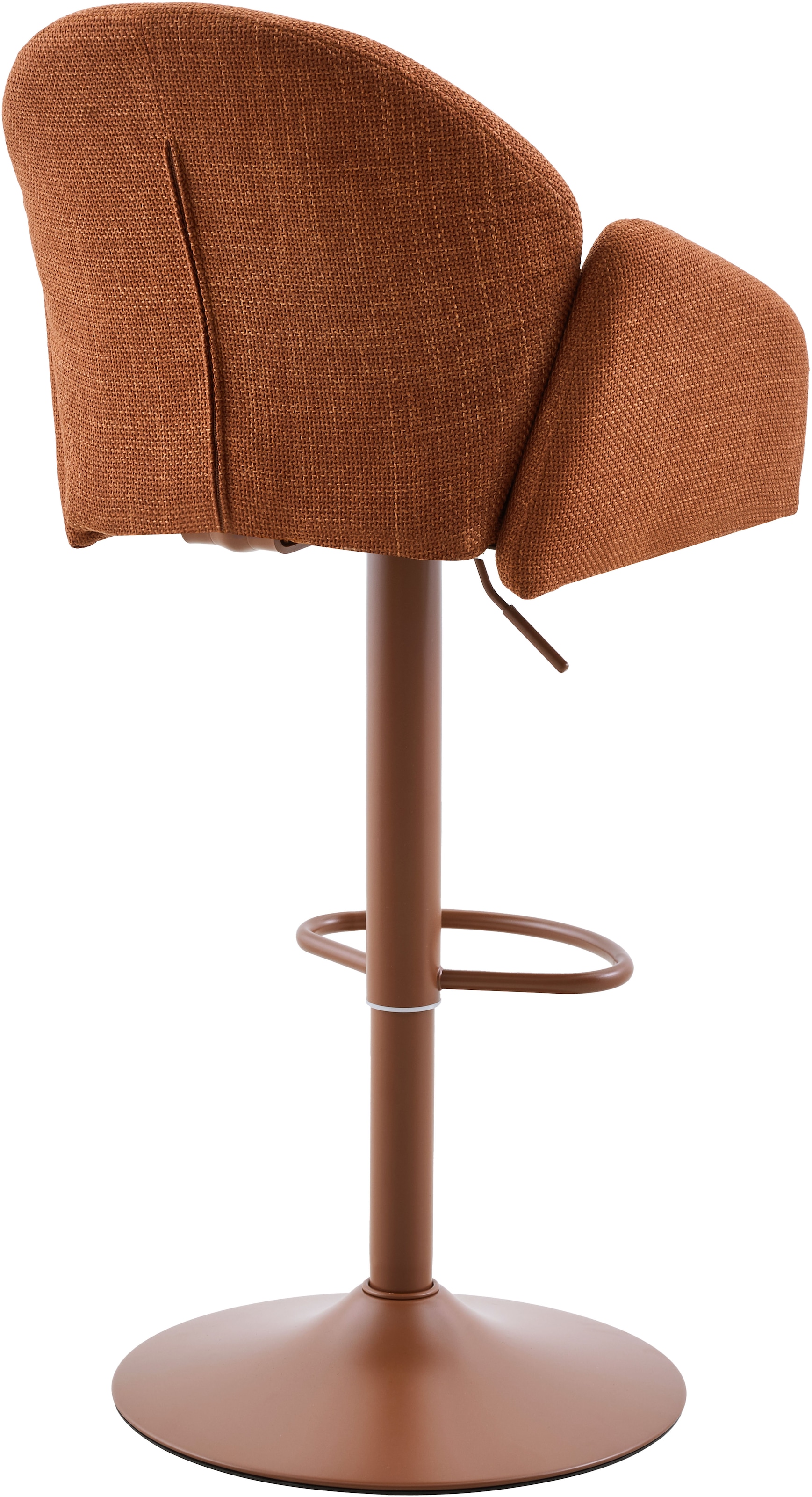 HELA Barhocker »HOLLY« Set, 2 Stk. tlg. 360° drehbar, Höhenverstellbar, Armlehnen, Gestell angepasst an Bezug