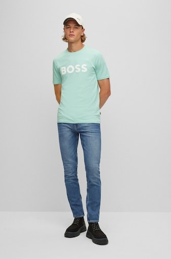 BOSS ORANGE Slim-fit-Jeans »Delaware BC-L-C«, mit Leder-Markenlabel am  hinteren Bundabschluss online kaufen