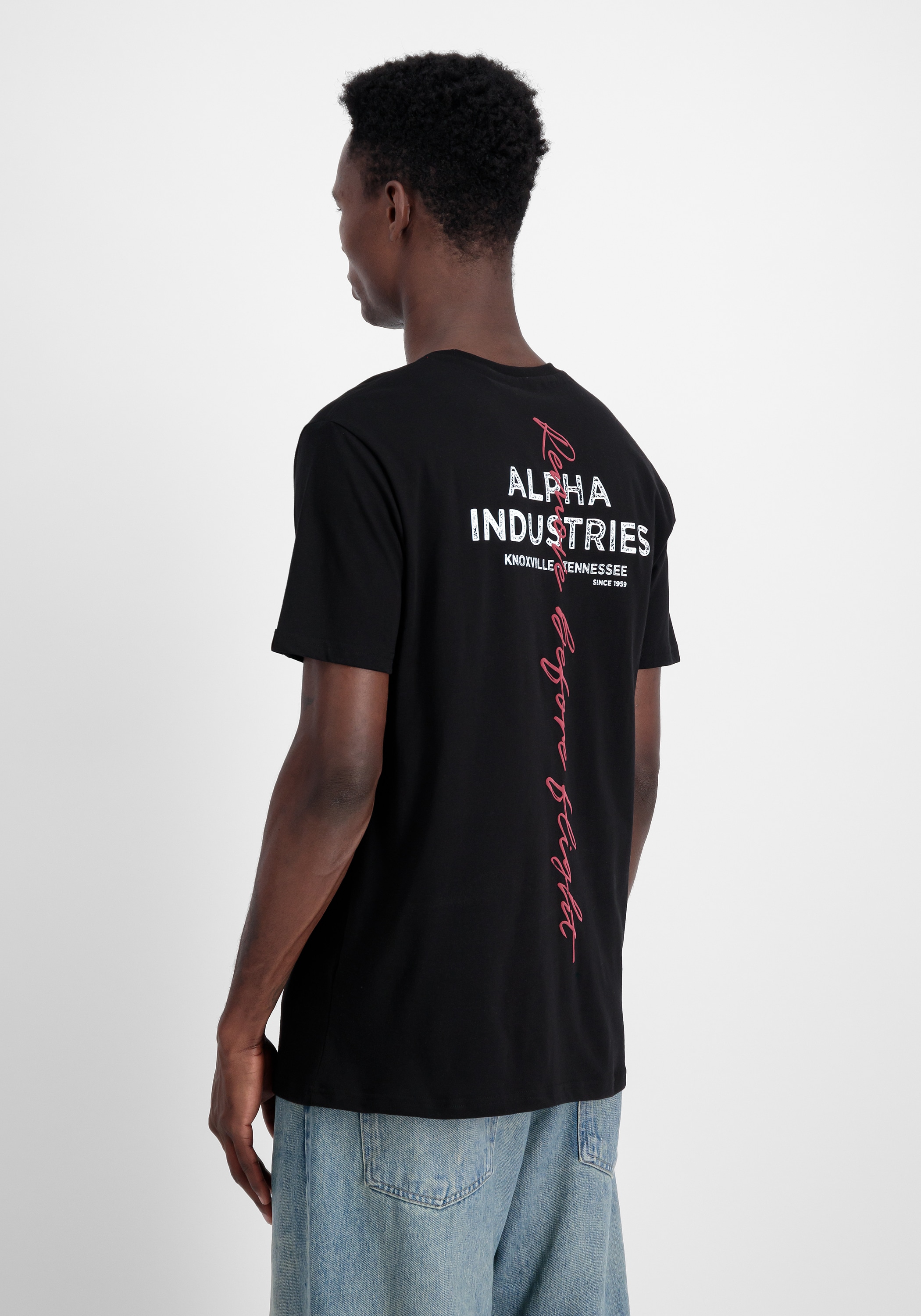 Alpha Industries T-Shirt »Alpha Industries Men - T-Shirts Signature Back Print T«