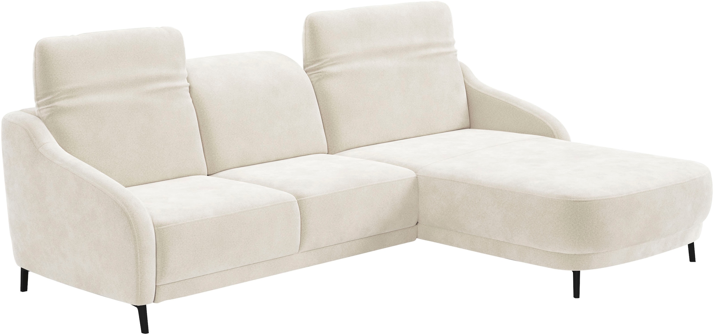 sit&more Ecksofa »Blues L-Form«, wahlweise mit Klapptisch und USB