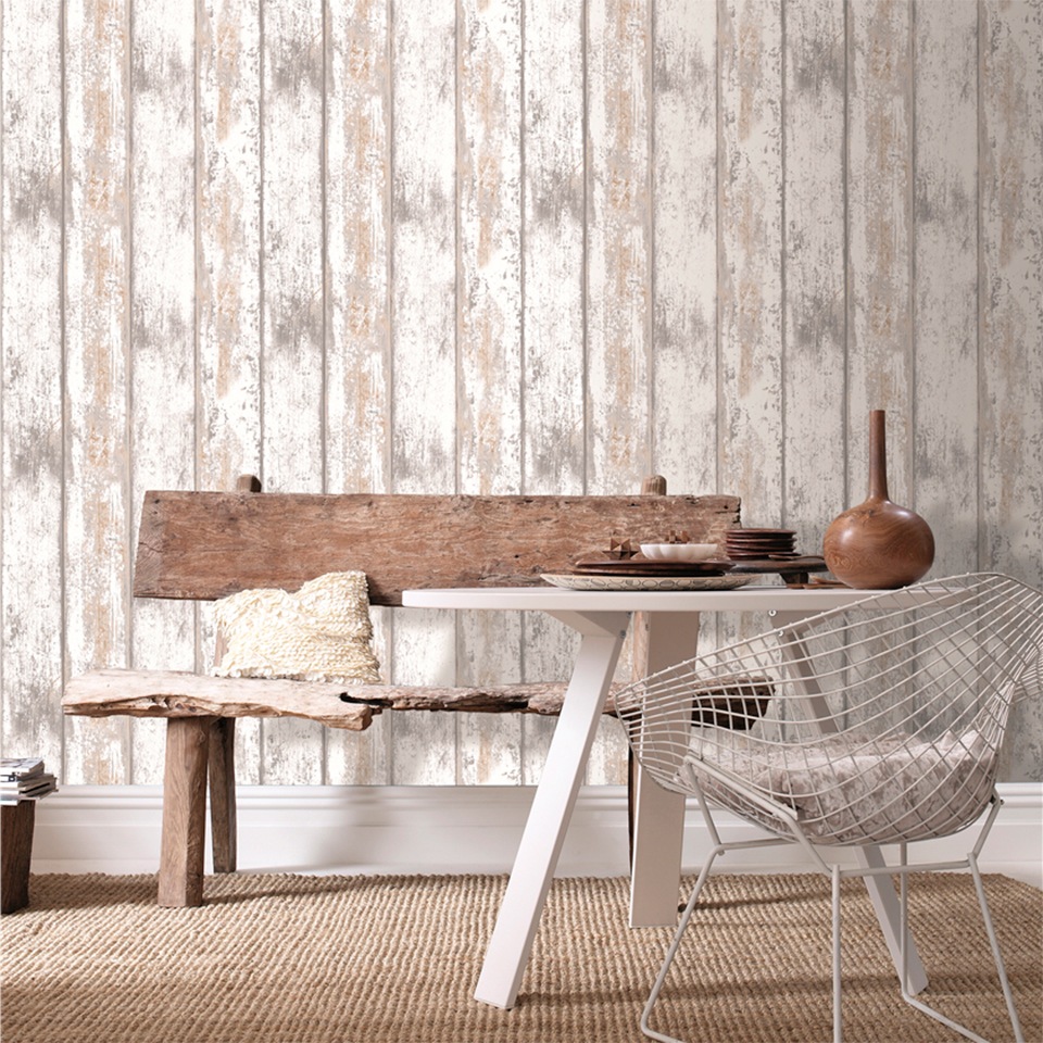 WOW Vliestapete »Vliestapete Holz« Holz geprägt Holz 10,5mx52cm günstig online kaufen