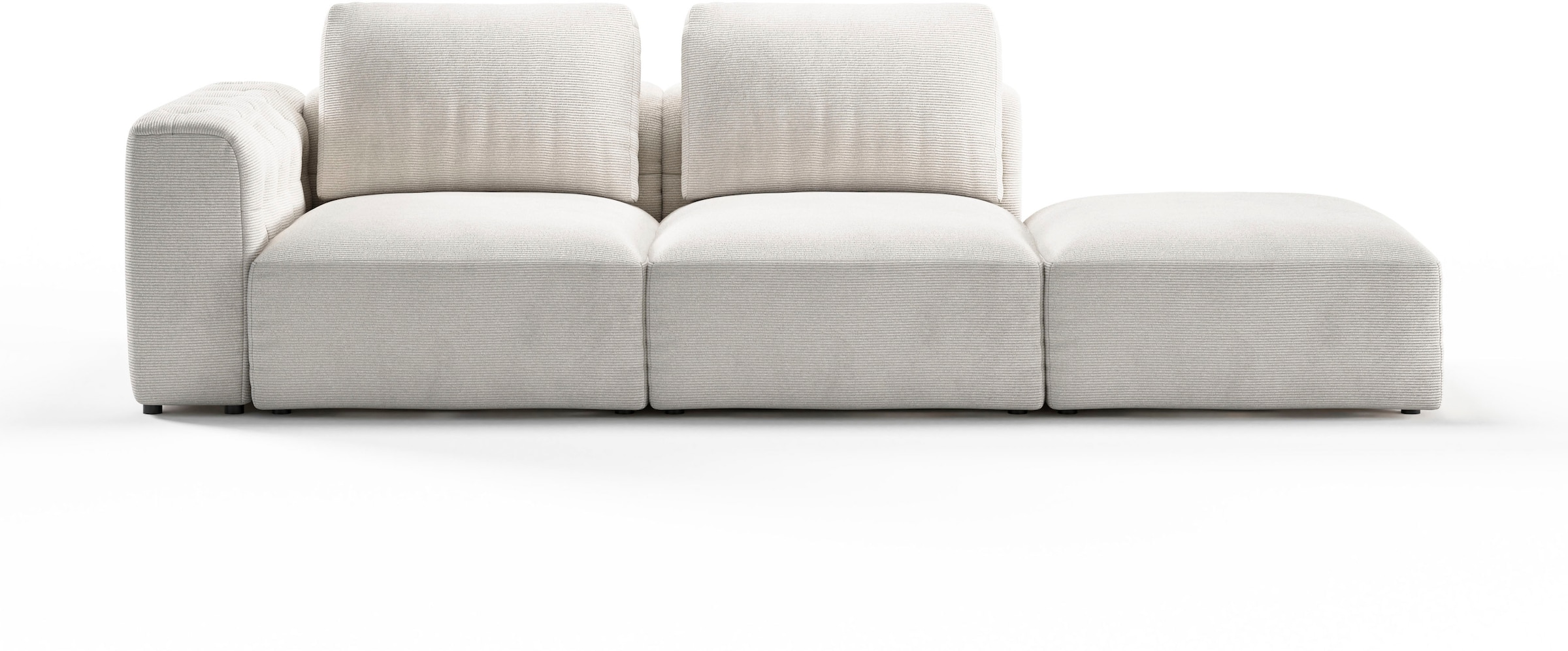 RAUM.ID Chaiselongue »Cushid«, Modul-Sofa, bestehend aus 2-Sitzer und Hocker