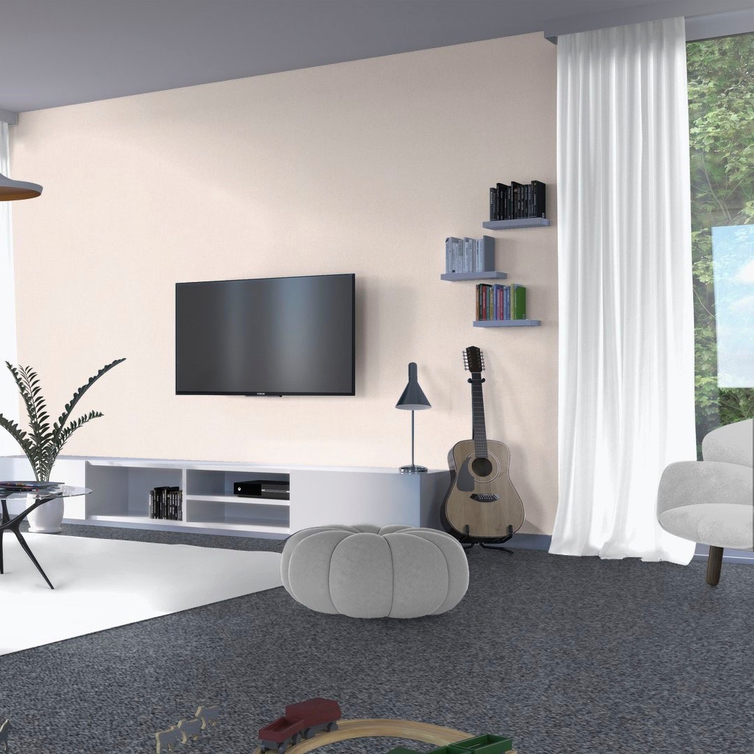 Bodenmeister Teppichboden »Baltic, Schlinge - meliert, Made in Belgium«, rechteckig, 5 mm Höhe, Wohnzimmer, Schlafzimmer, Kinderzimmer, Breite 400/500 cm