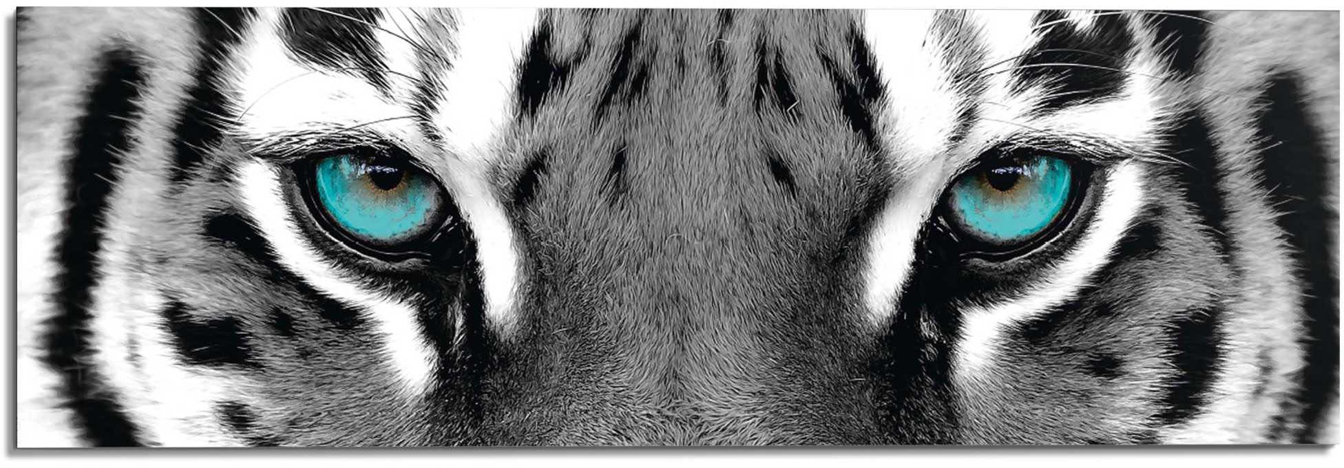 Artland Glasbild »Tiger_sepia«, Wildtiere, (1 St.), in verschiedenen Größen  auf Raten bestellen