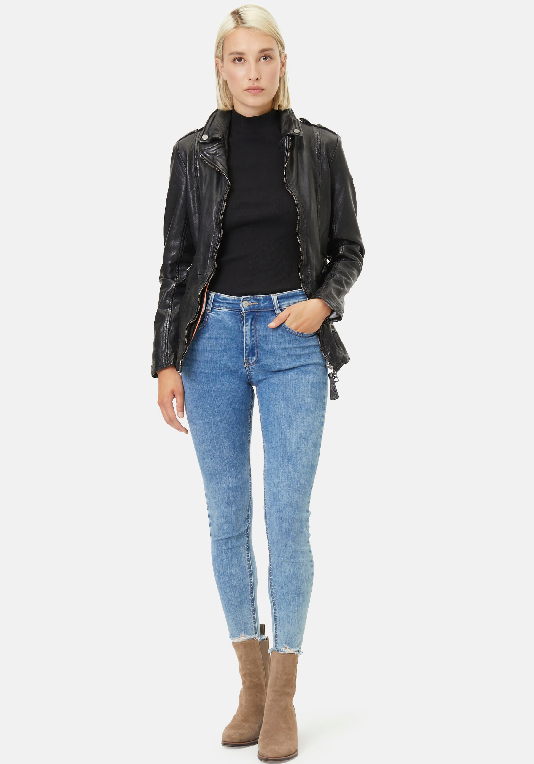 Mauritius Lederjacke »GWYelli«