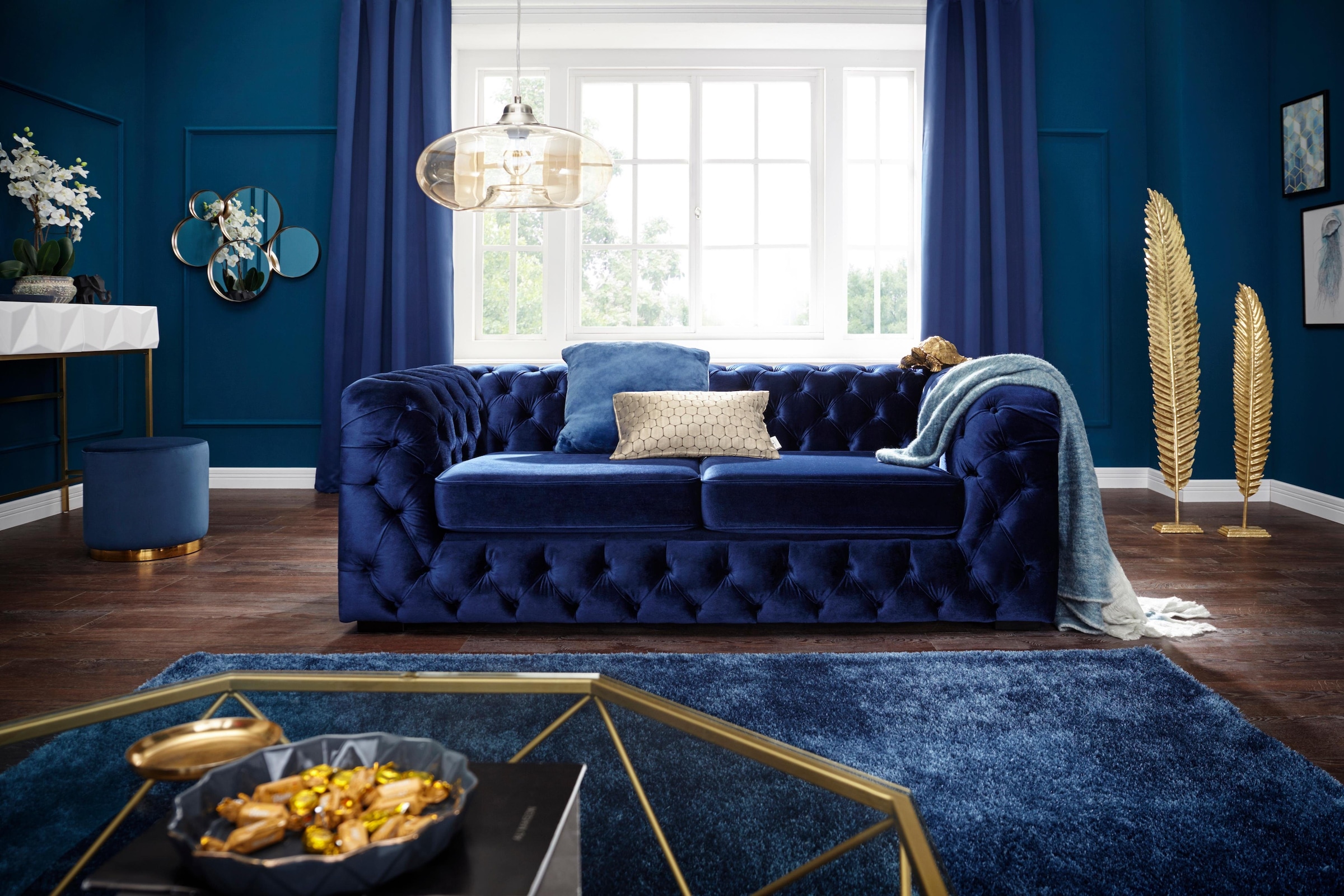 Guido Maria Kretschmer Home&Living Chesterfield-Sofa »Kalina«, mit klassischer Chesterfield-Knopfheftung