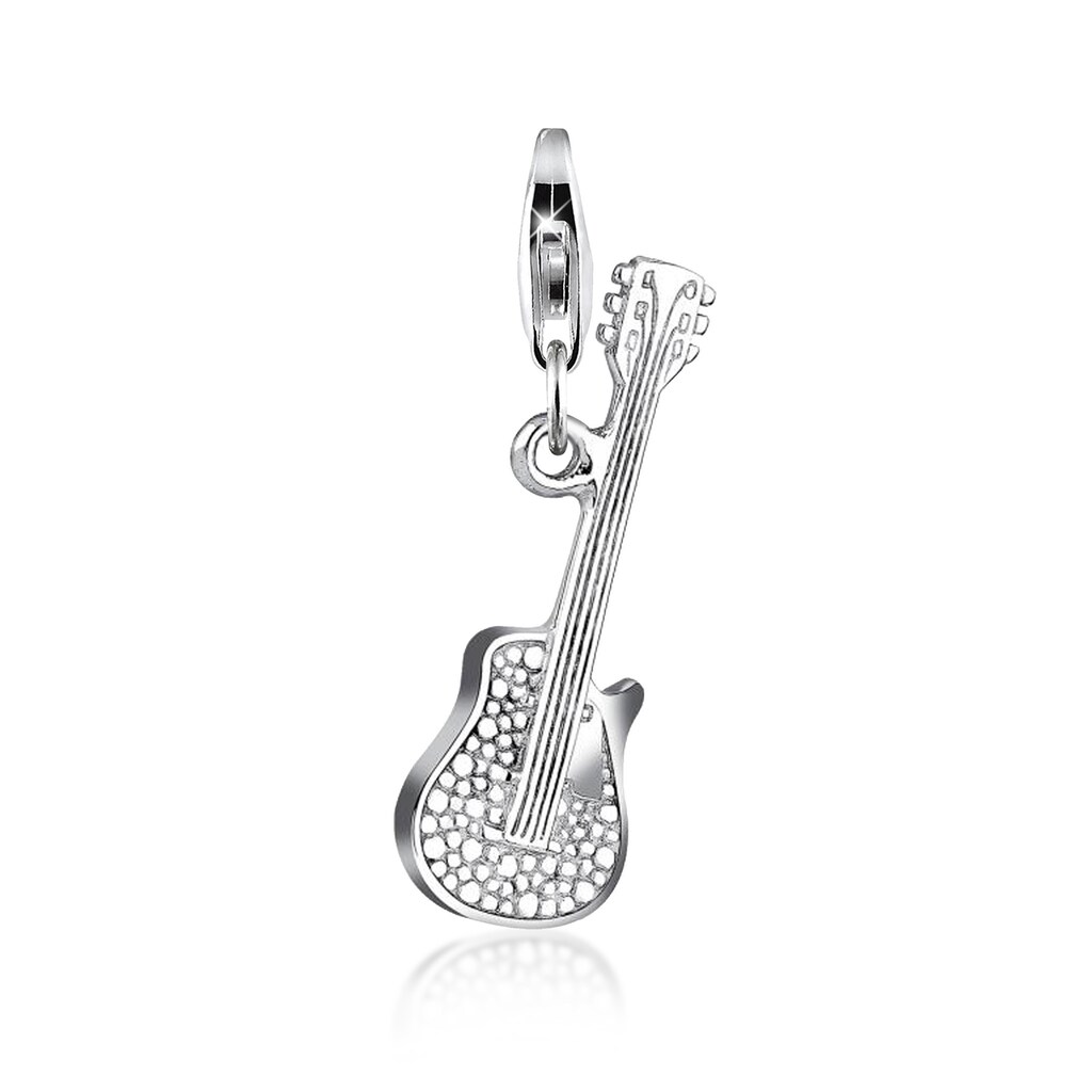 Nenalina Charm-Einhänger »Gitarren-Anhänger Musik Instrument Song 925 Silber«