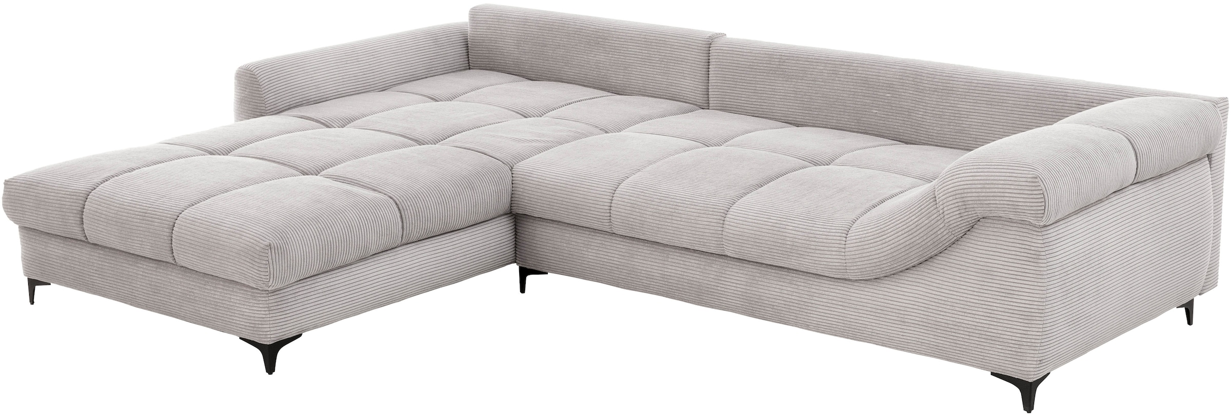 Mr. Couch Ecksofa »Ronaldo, L-Form, wahlweise mit Kaltschaum« mit Kaltschaum, bis 140 kg pro Sitzplatz belastbar