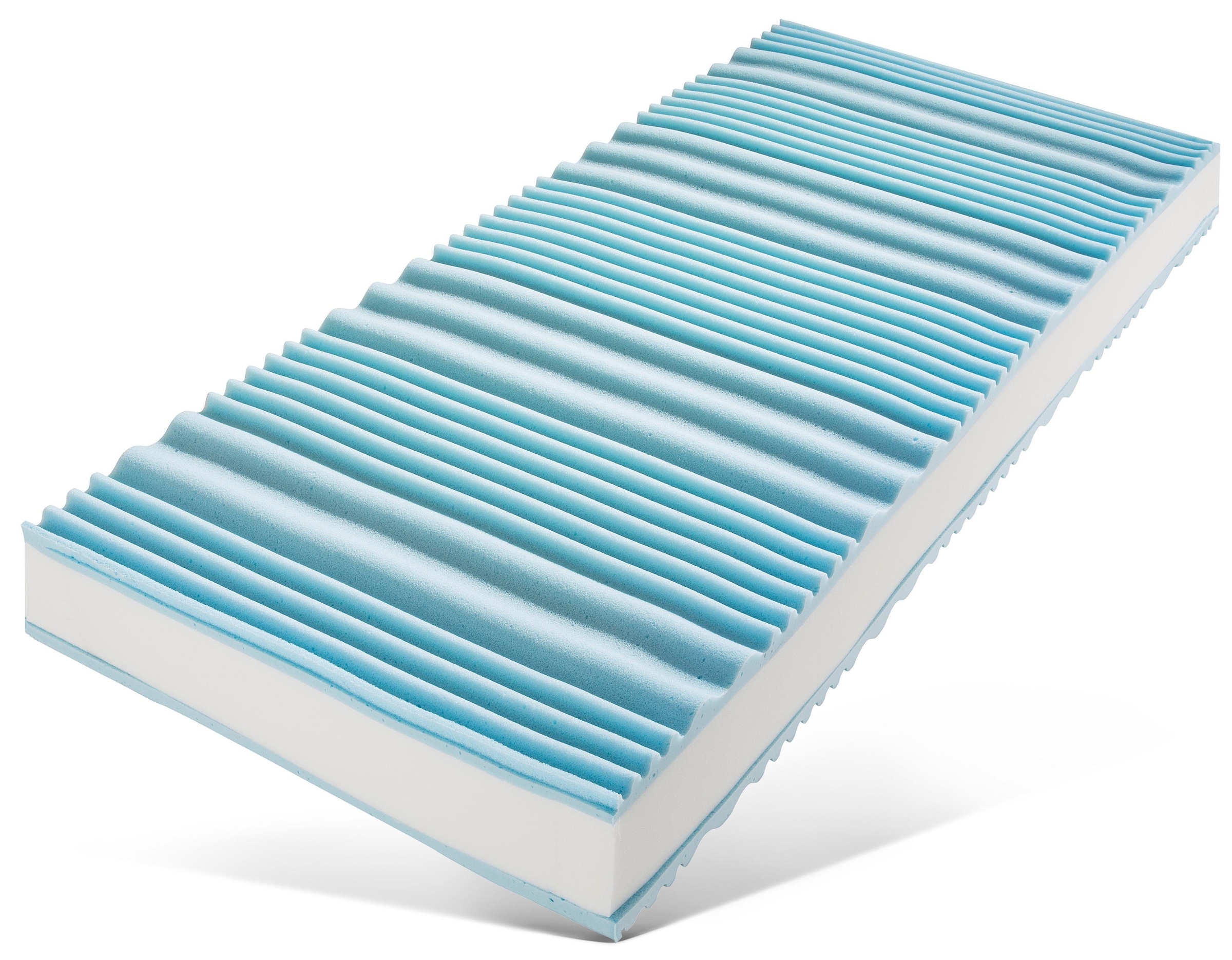 Hn8 Schlafsysteme Taschenfederkernmatratze »Dynamic Gel TFK«, 26 cm hoch, 500 Federn, (1 St.), optimale Körperunterstützung dank Gelschaum & ideale Luftzirkulation