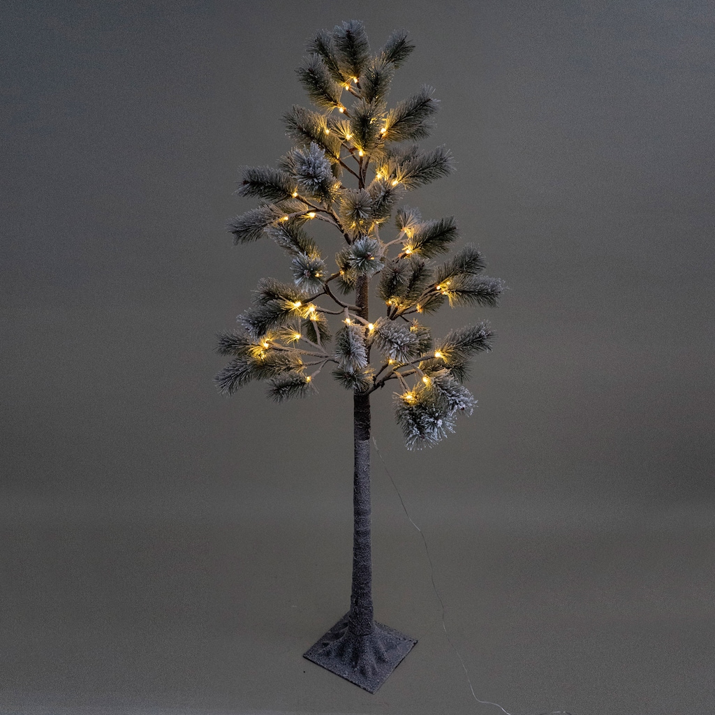 NOOR LIVING Dekolicht »LED Kieferbaum mit Schnee, Weihnachtsdeko aussen«