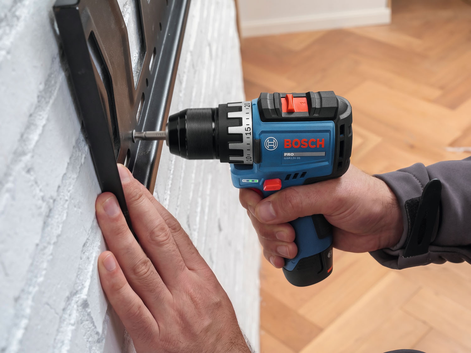 Bosch Professional Akku-Schrauber »GSR12V-31, 2x GBA12V-20, Schrauberbit-Set, in Werkzeugtasche« Set,  Inkl. Akku und Ladegerät