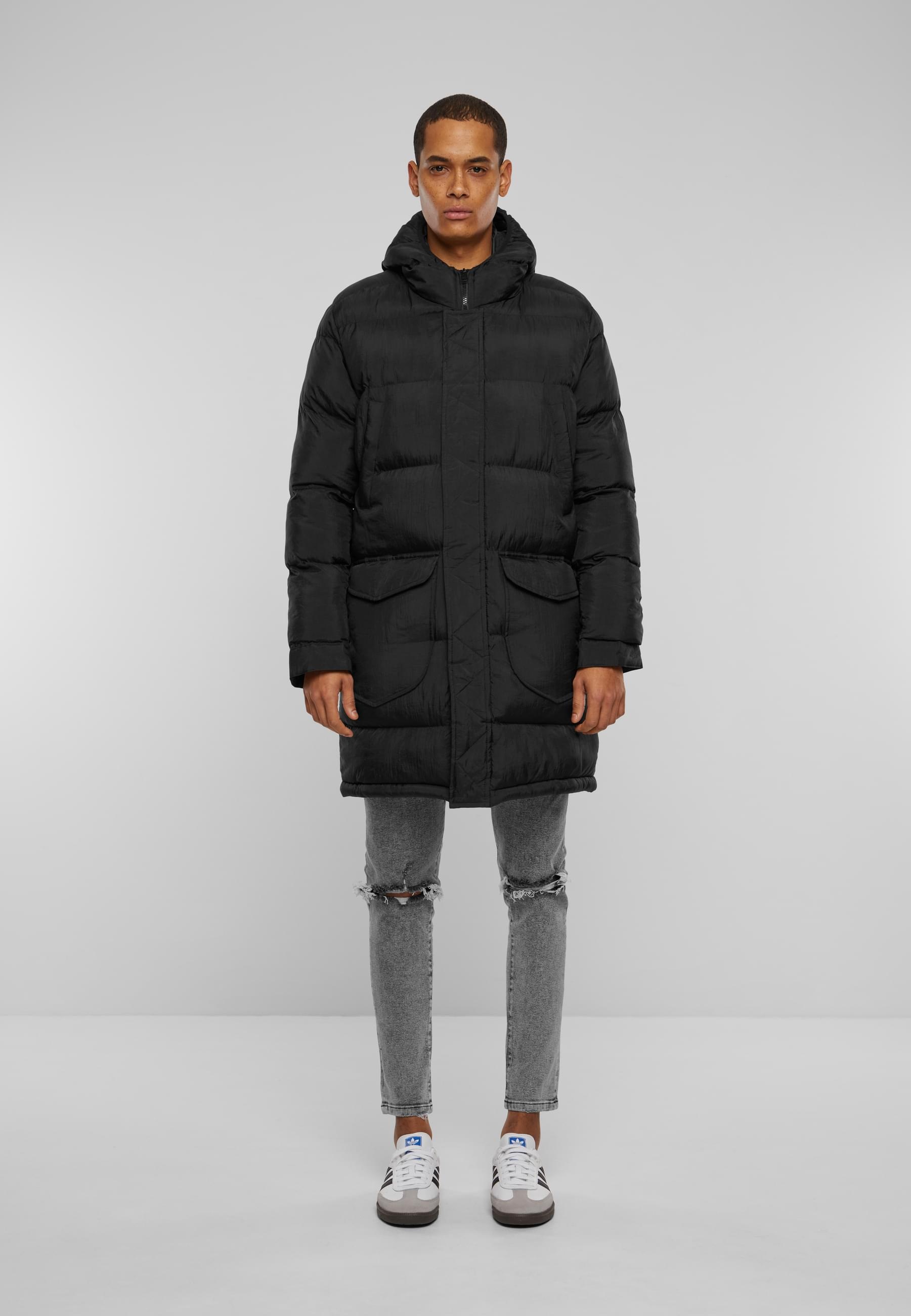 2Y Studios Winterjacke »2Y Studios Herren 2Y Long Puffer Jacket« 1 Stk. tlg. mit Kapuze