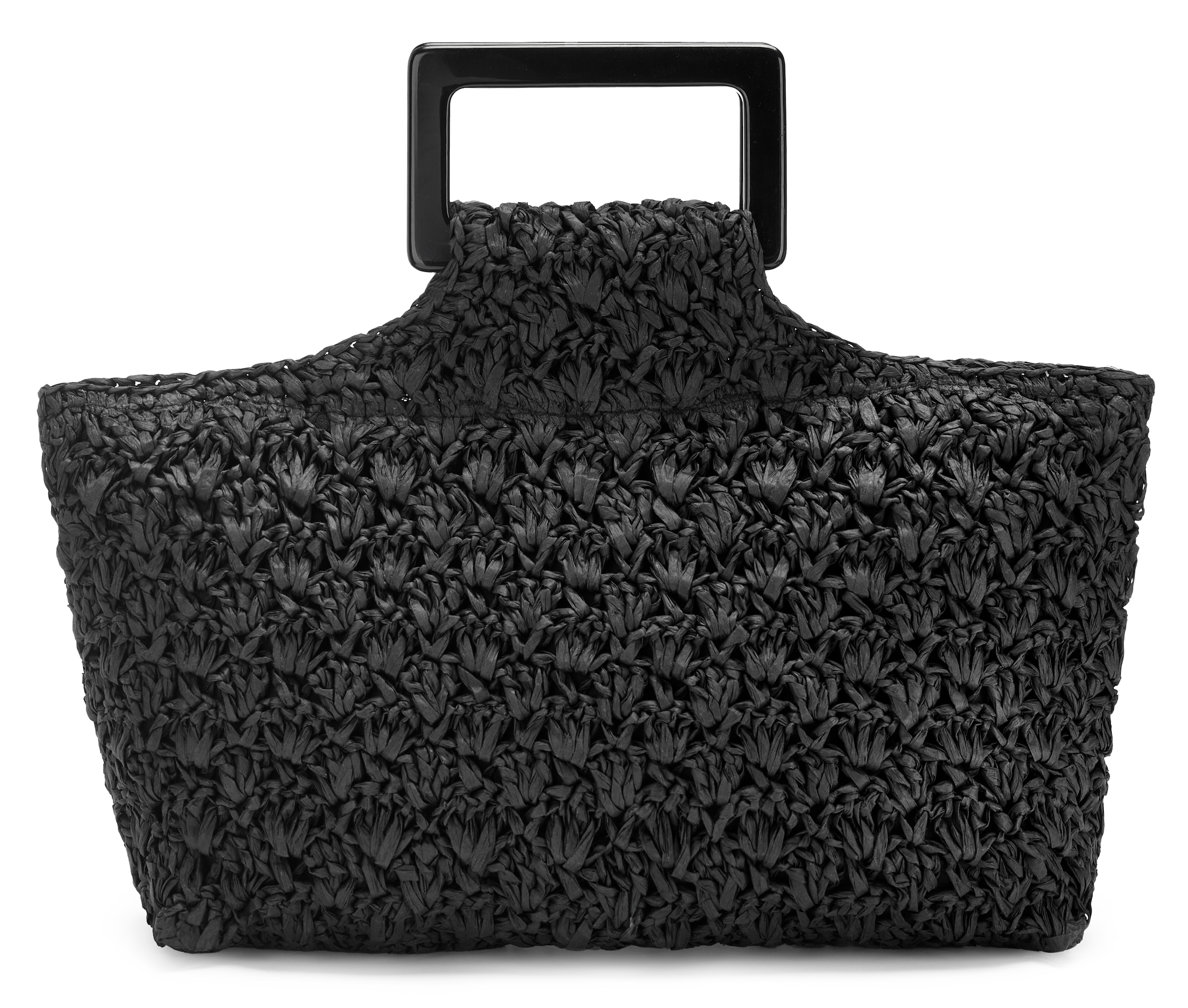 LSCN by LASCANA Handtasche »Clutch, Tragetasche, Sommertasche, Strandtasche« im sommerlichen Bast-Look mit modischem Henkel