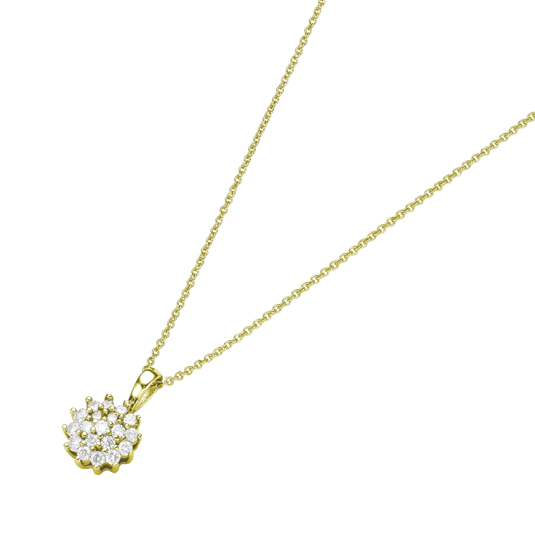 bestellen Merano Goldkette im Online-Shop mit 585« Gold »Blüte Luigi Brillanten,