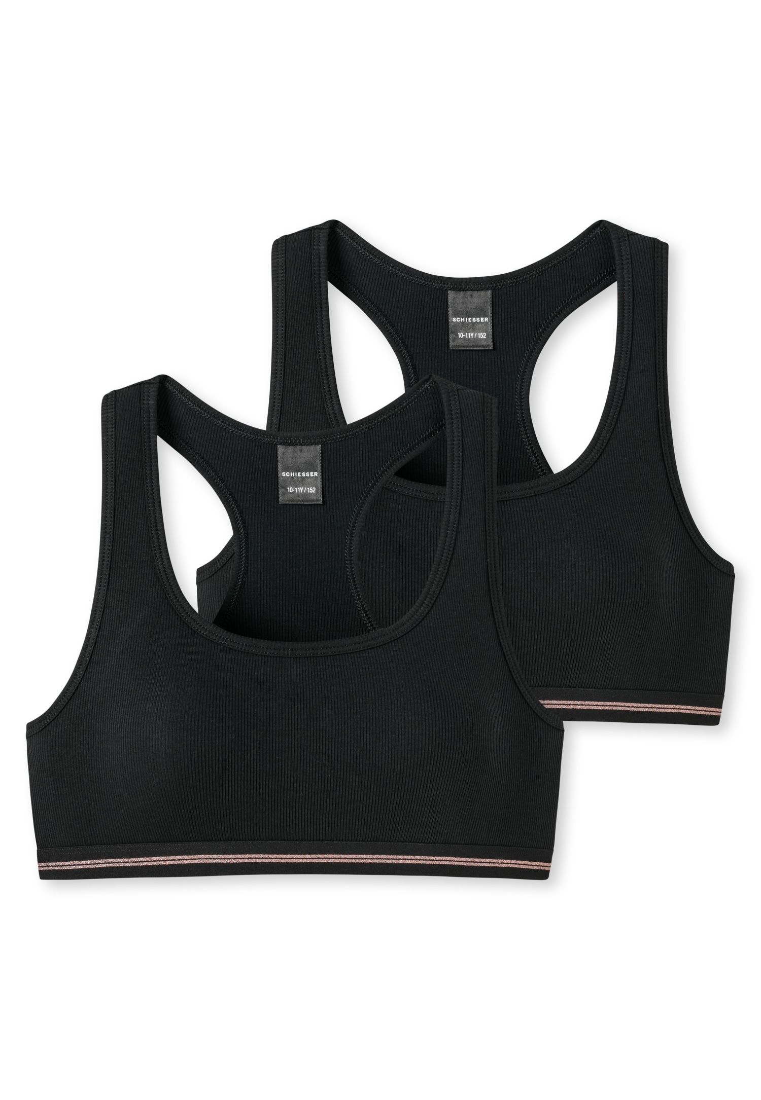 Bustier »"Long Life Cotton"«, (2er Pack), mit sportlichem Racerback-Rückteil