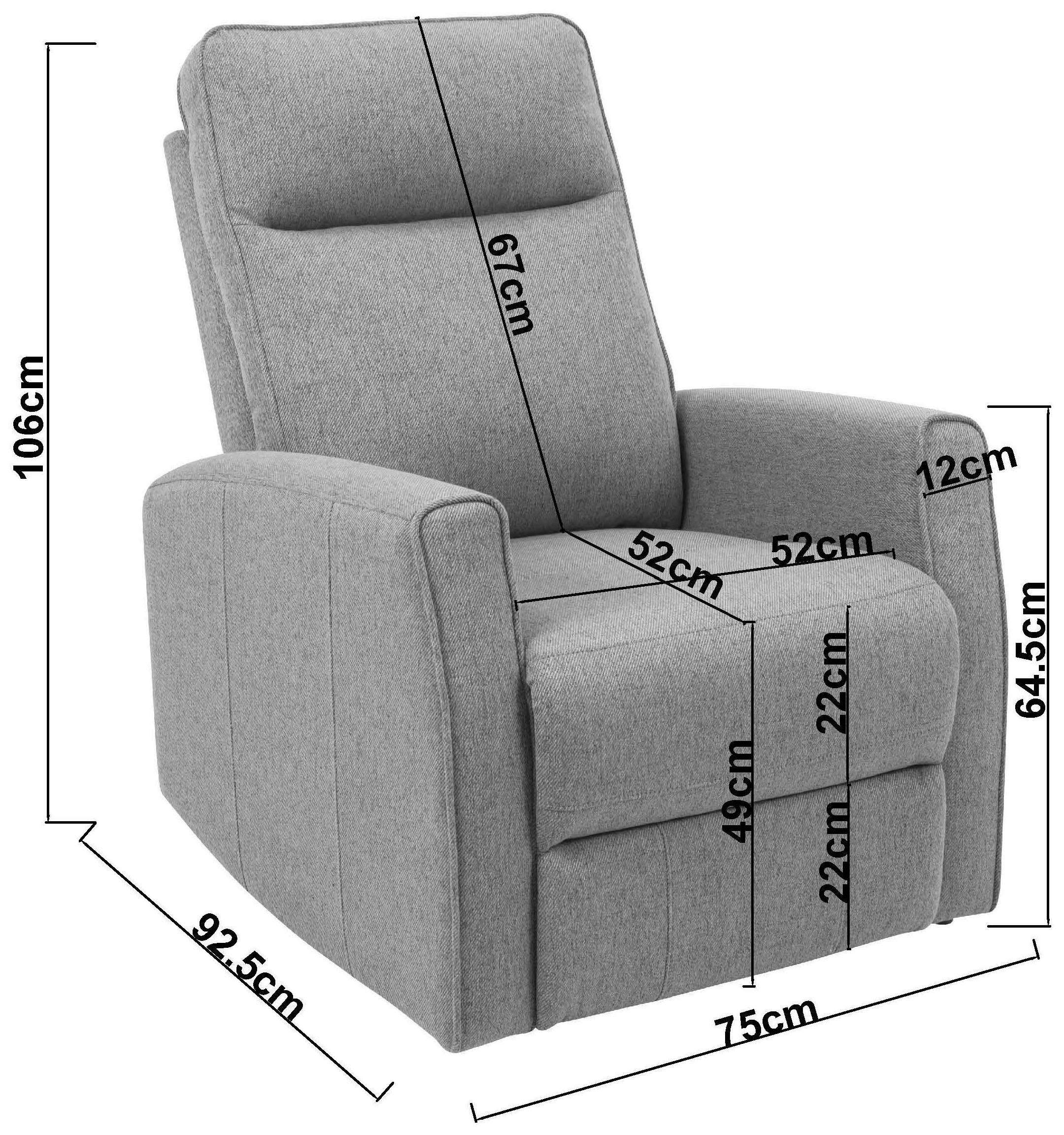 INOSIGN Relaxsessel »KAYLI mit Schaukel-, Dreh und Liegefunktion, Webstoff, Federkern«, Lesesessel, TV-Sessel mit Reclinerfunktion, 360° drehbar