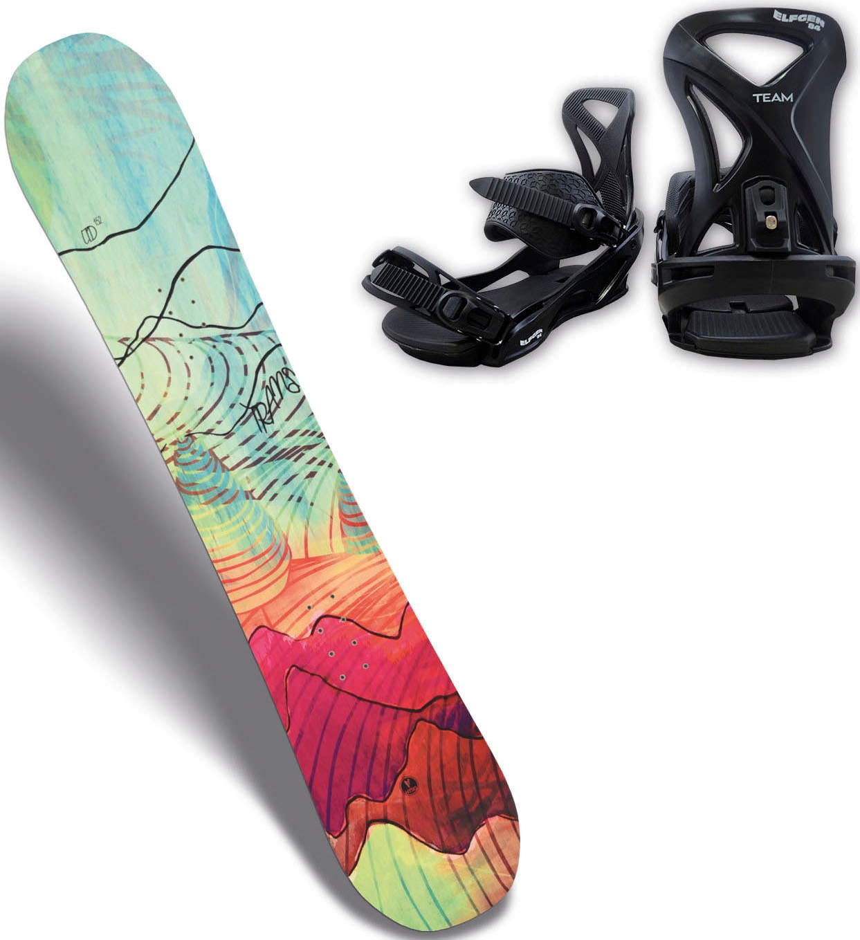 Snowboard »TRANS LTD WOMAN Multicolor 21/22«, (Set)