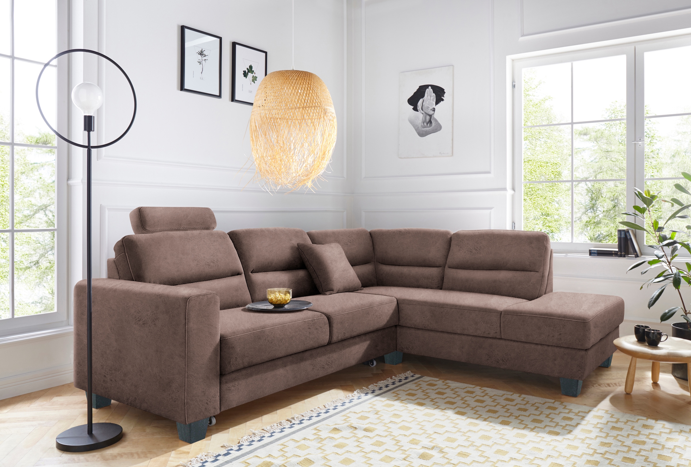TRENDMANUFAKTUR Ecksofa »Chamber, zeitlos & elegant, bequem, L-Form«, inklu günstig online kaufen
