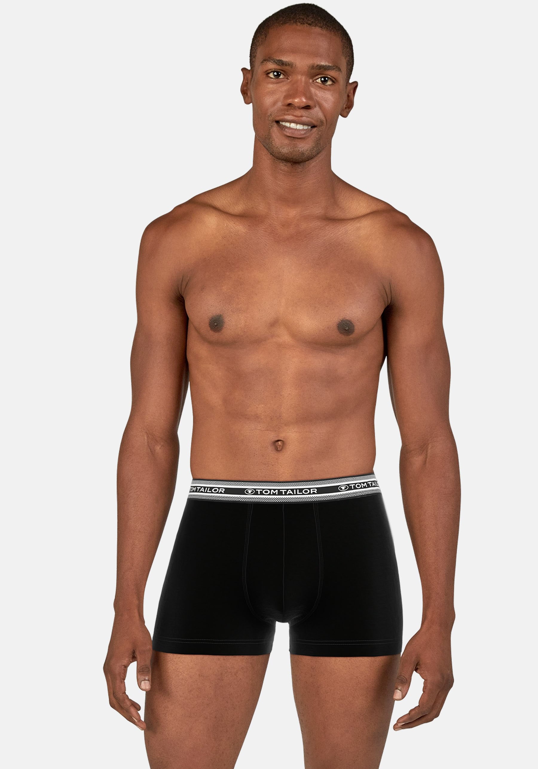 TOM TAILOR Boxershorts, (5 St.), mit schönem Logobund