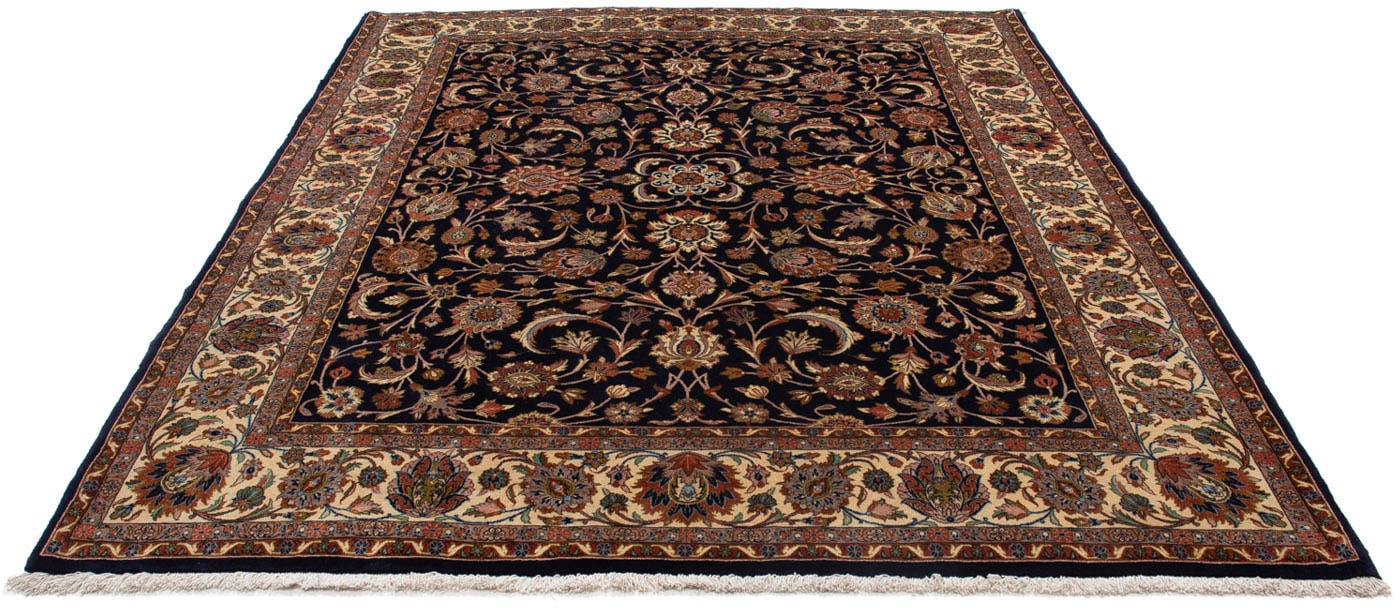 morgenland Wollteppich »Sarough Blumenmuster Blu scuro 294 x 225 cm«, recht günstig online kaufen