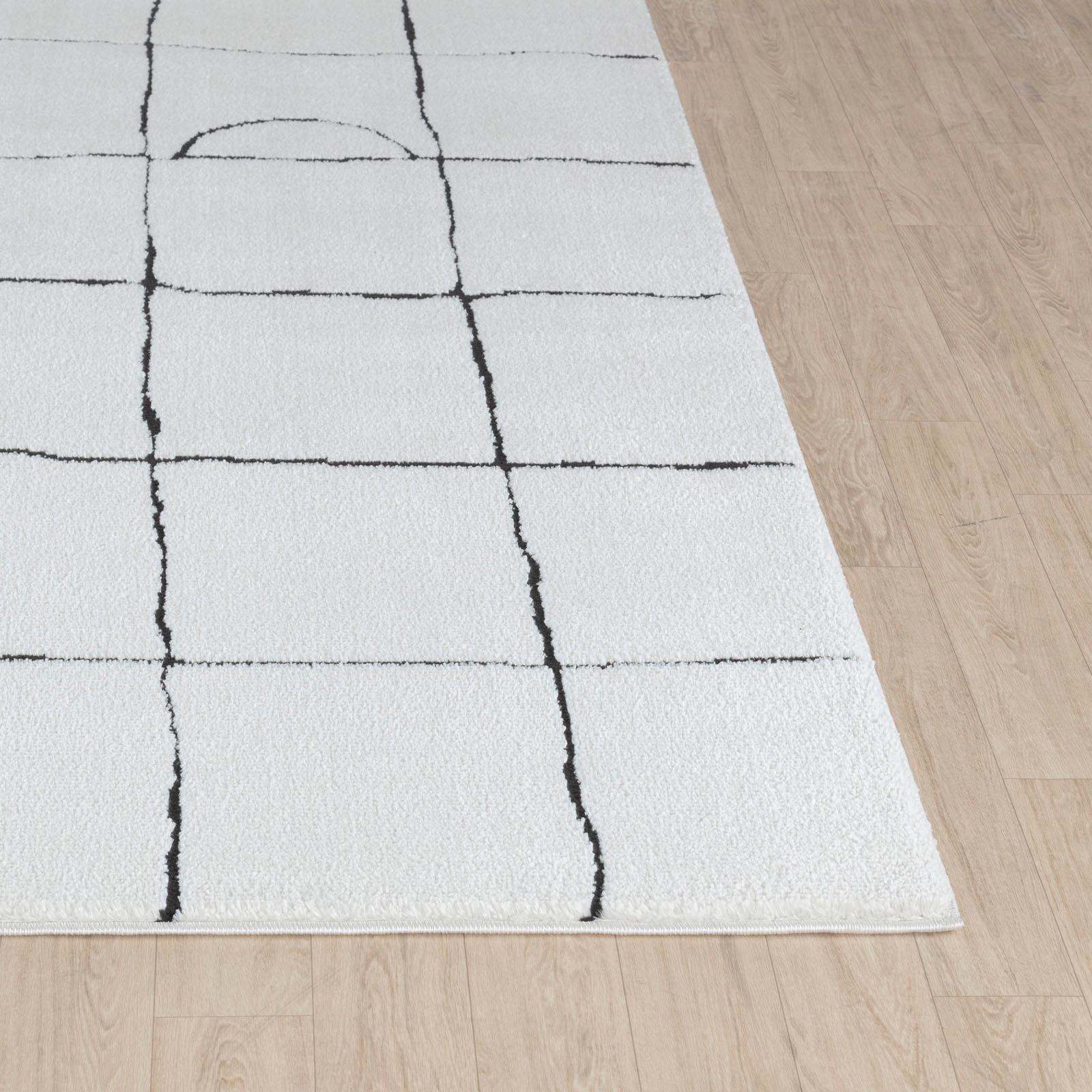 Livabliss Teppich »CAGLIARI«, rechteckig, 14 mm Höhe, Skandi Design, Modern Boho Kurzflor Wohnzimmerteppich, Schlafzimmer