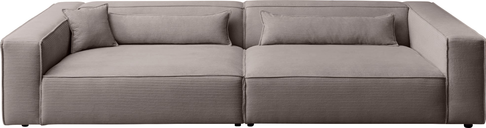 LeGer Home by Lena Gercke 3-Sitzer »PIARA XXL, Sofa mit Kedernaht in Cord, günstig online kaufen