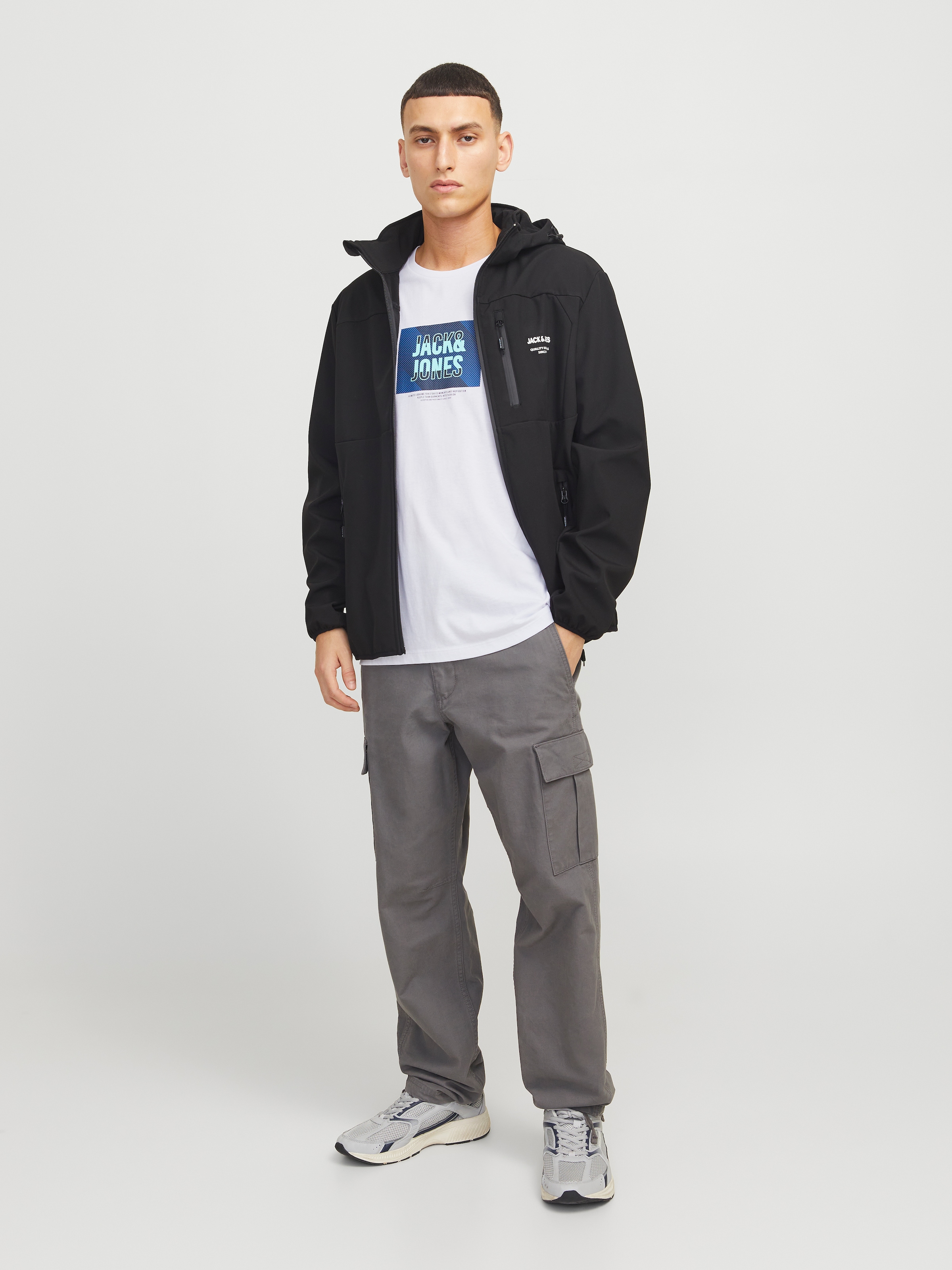 Jack & Jones Print-Shirt »JJHUDSON TEE SS CREW NECK«