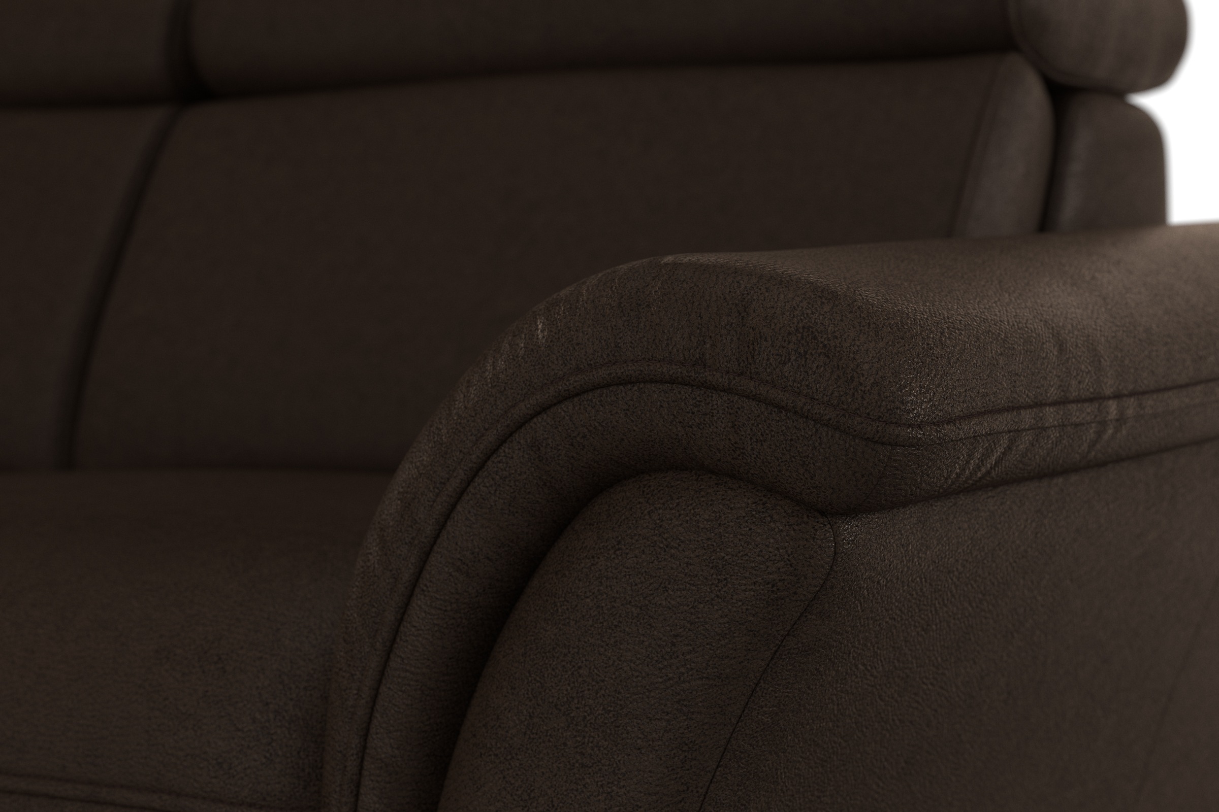 Home affaire Ecksofa »Lindgren L-Form«, wahlweise mit Bett mit klappbaren Rollen, Kasten und Kopfverstellung