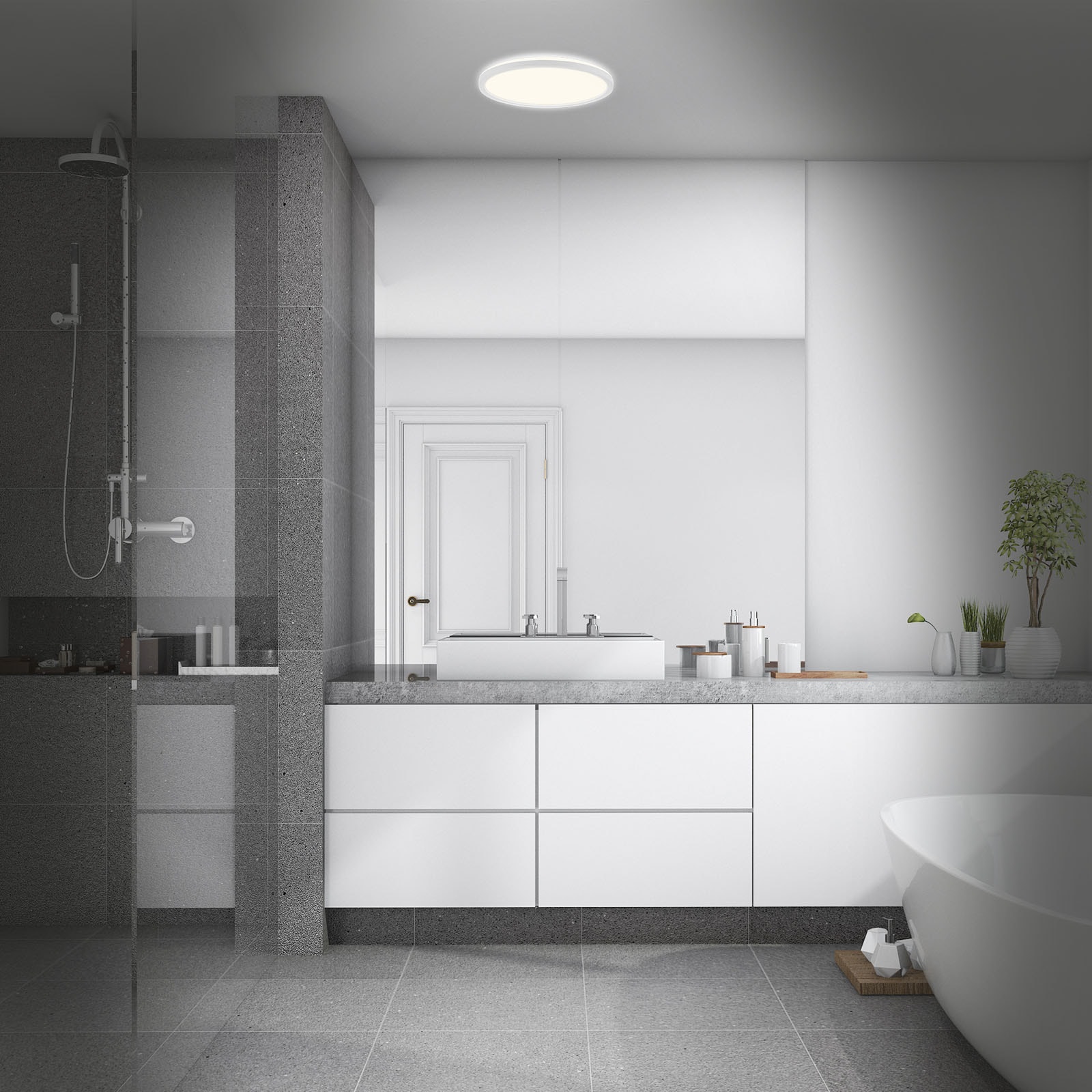 Briloner Leuchten Bad LED-Deckenleuchte »SLIM DRIP«