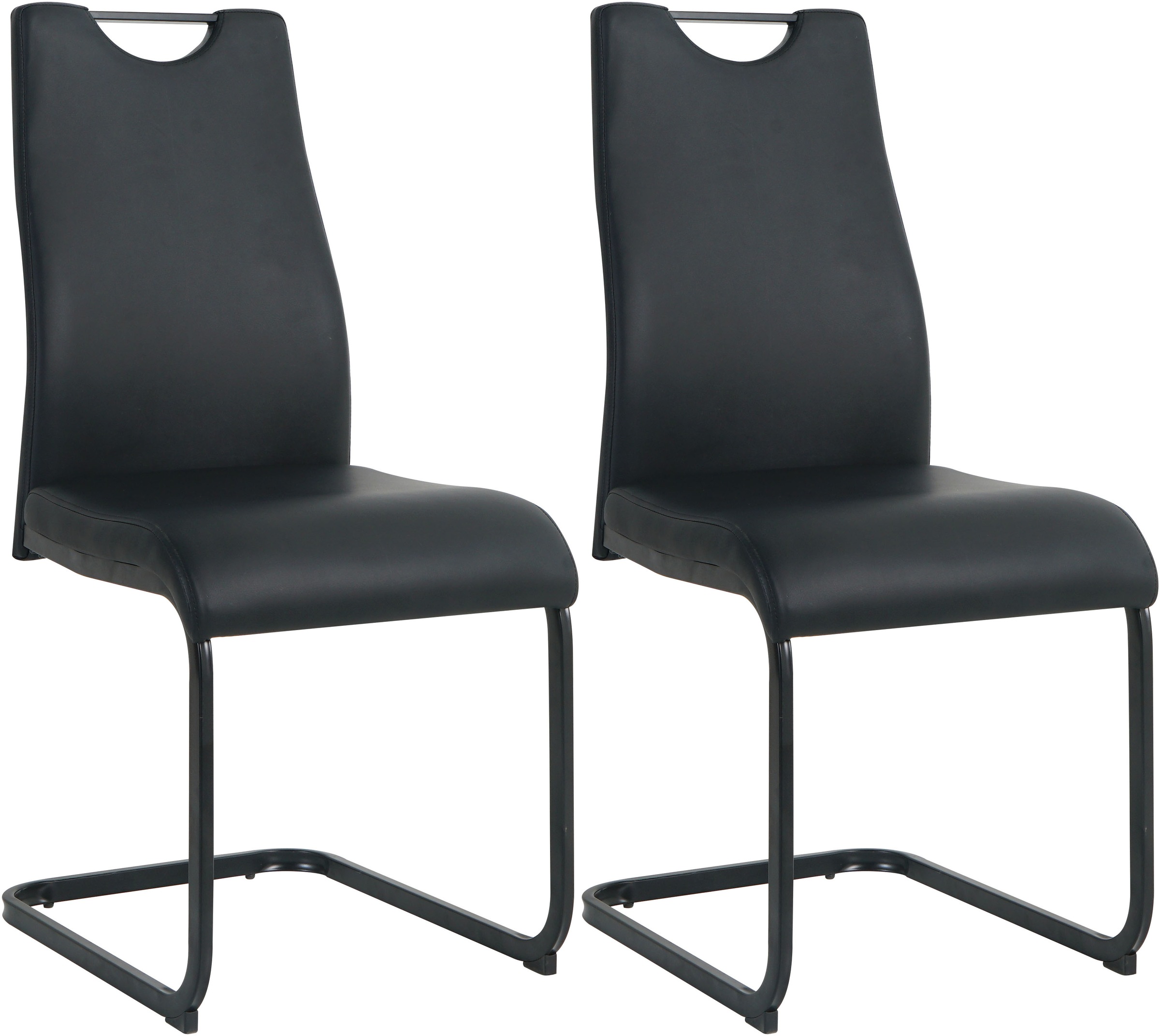 INOSIGN Freischwinger, (Set), 2 St., Kunstleder, mit Wellenunterfederung günstig online kaufen