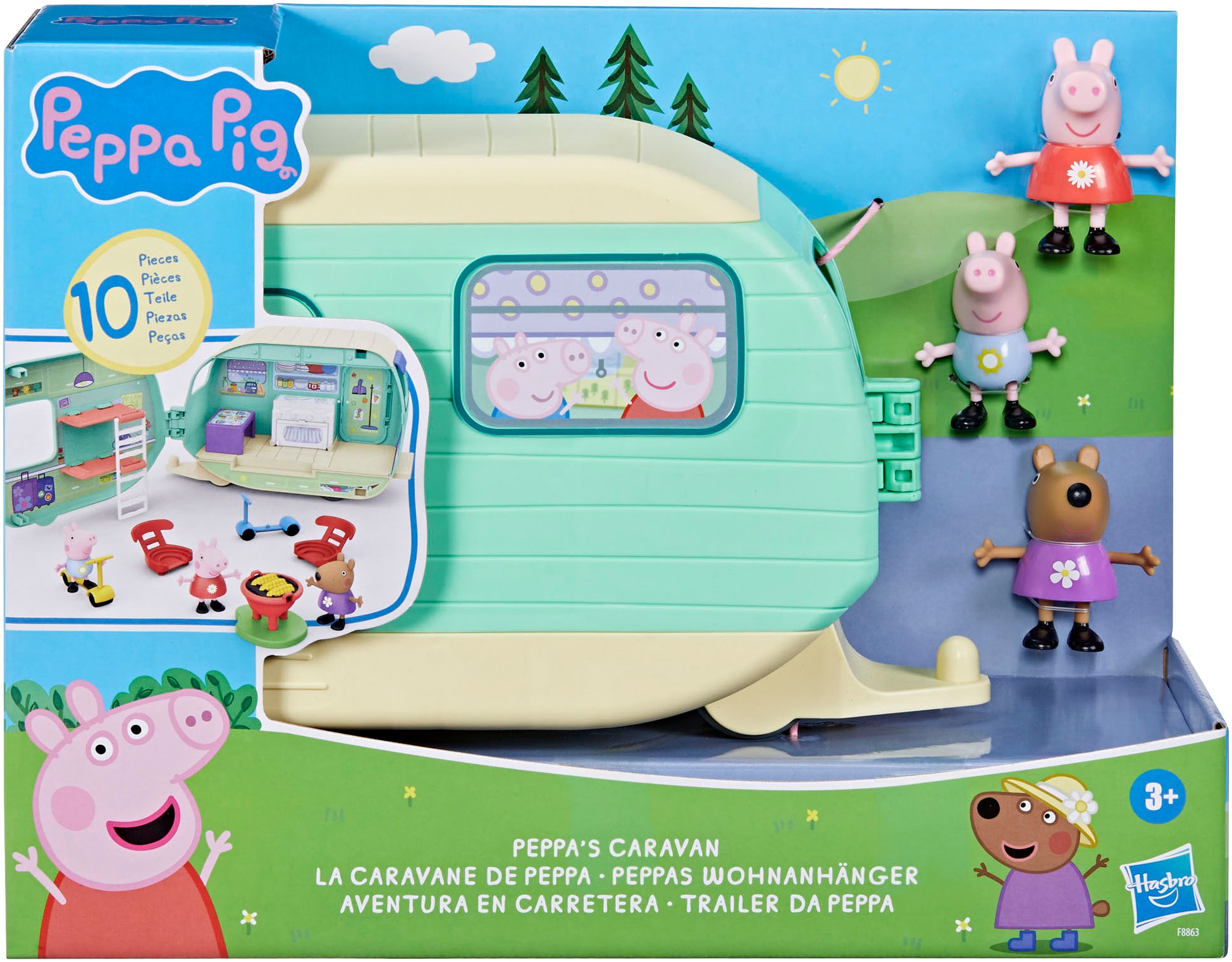 Hasbro Spielwelt »Peppa Pig, Peppas Wohnanhänger«