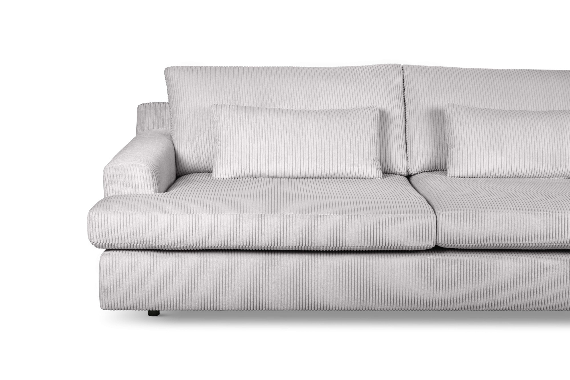 Home affaire Big-Sofa »Evelle 3 Sitzer Maxi«, 237 cm, tiefe Sitzfläche, Lounge-Sitzkomfort, Struktur, Breitcord