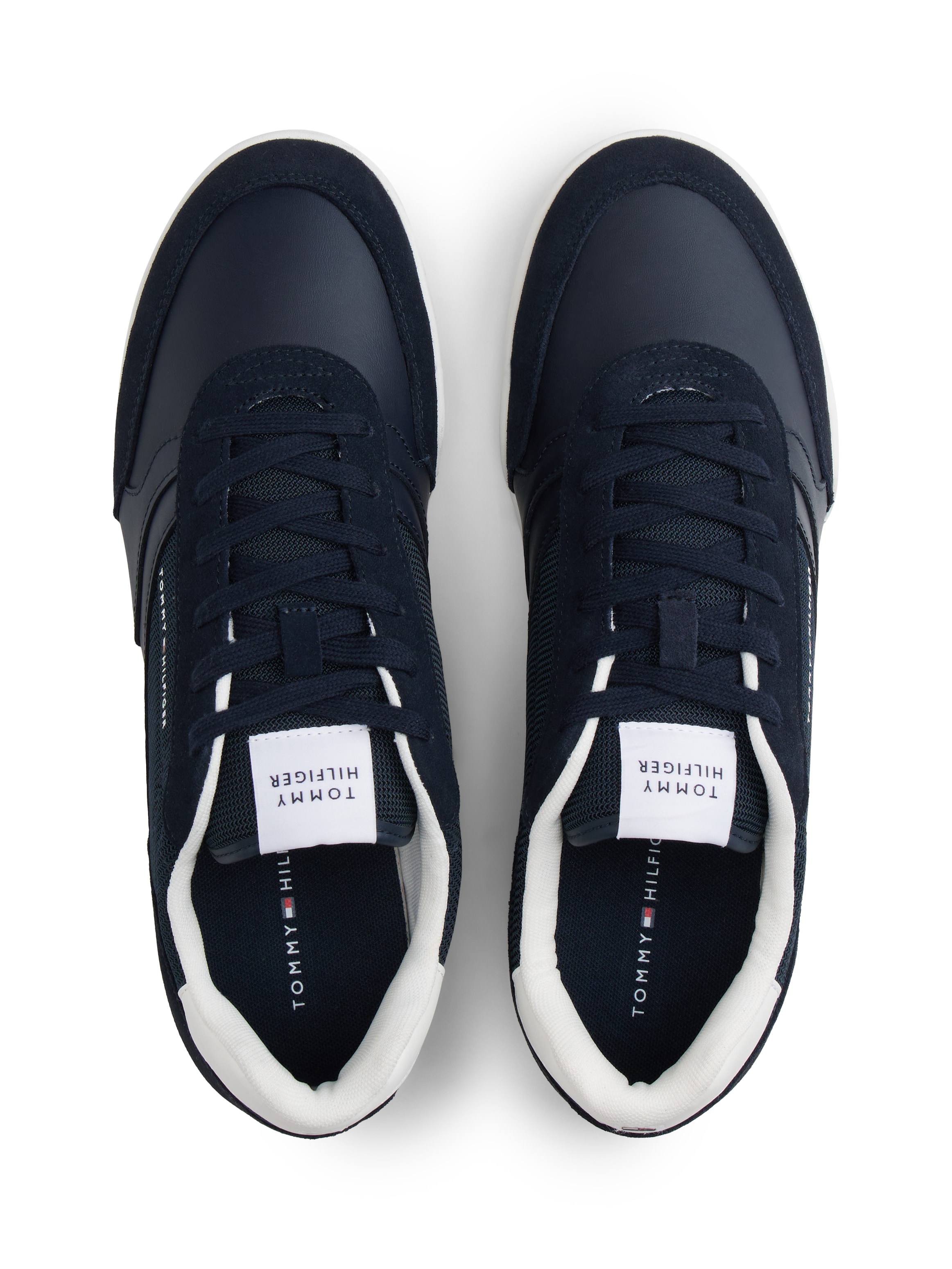 Tommy Hilfiger Sneaker »LOPRO CUP MIX«  , Freizeitschuh, Halbschuh, Schnürschuh, Kontrastbesatz an der Ferse