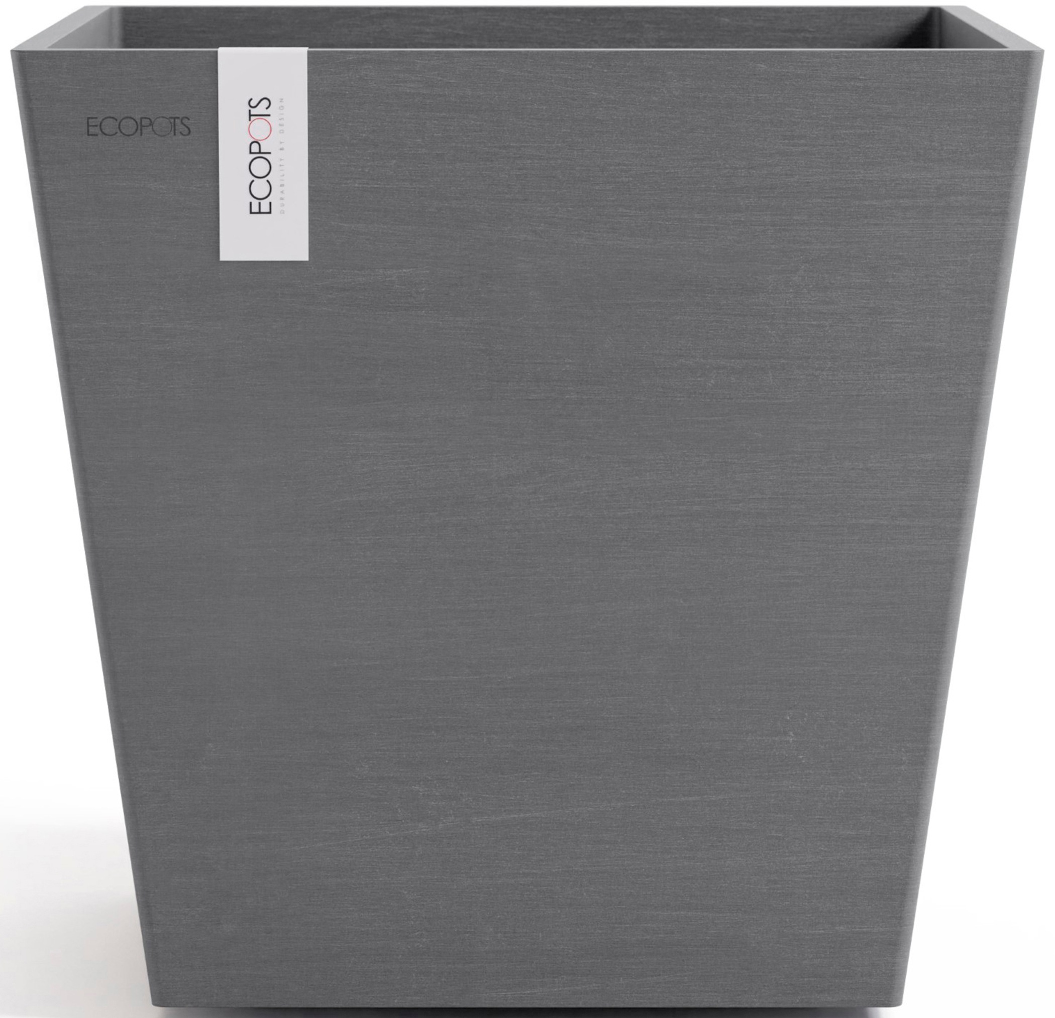 ECOPOTS Blumentopf »Rotterdam 35 + Wassersystem Grau« für innen und außen: frostsicher, bruchsicher und lichtbeständig
