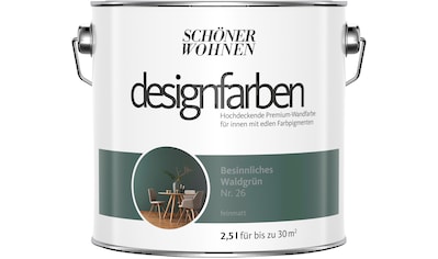 SCHÖNER WOHNEN-Kollektion Wand- und Deckenfarbe »Designfarben«, Besinnliches Waldgrün... kaufen