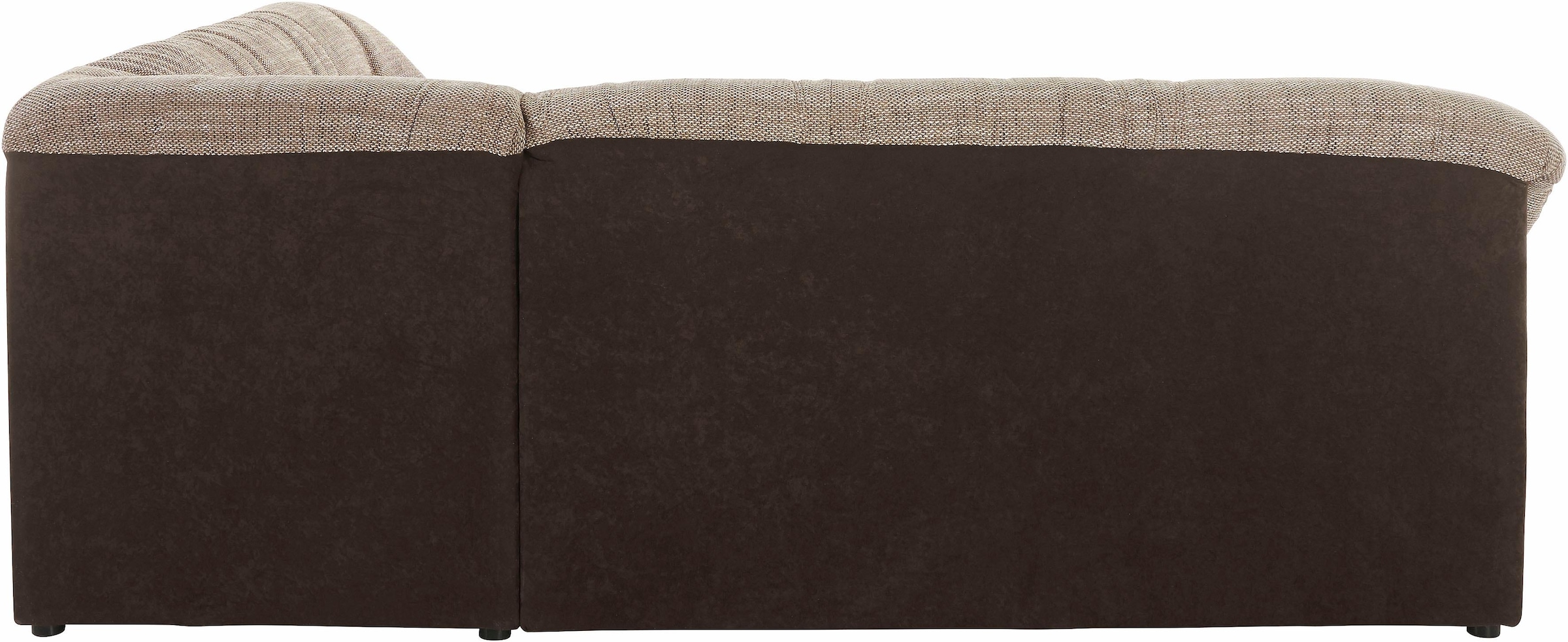 DOMO collection Ecksofa »Sarafina zeitlos und komfortabel, optional mit Federkern, L-Form«, wahlweise mit Bettfunktion